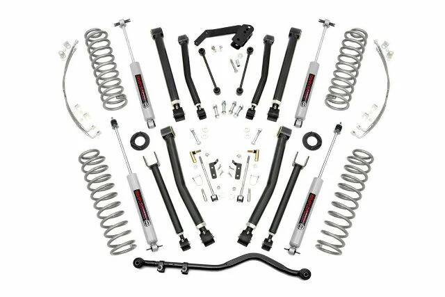 Rough Country 4 Inch COMPLETE Susp Lift Kit for Wrangler JK 12-18 2-Door 67322 67322-12COMP - Image 6