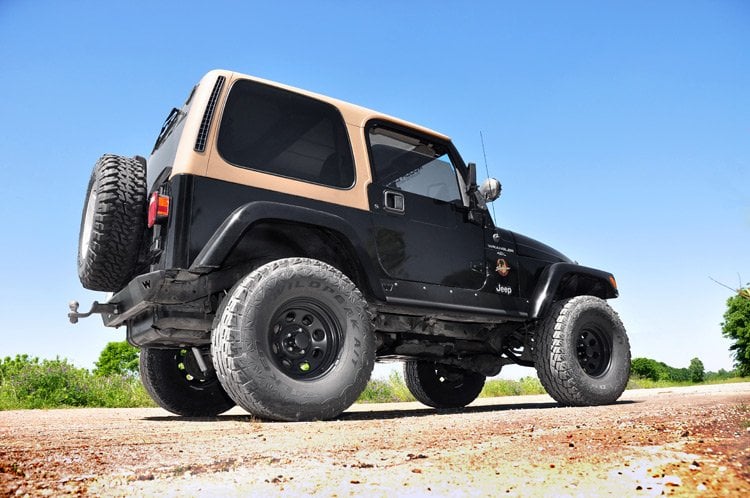 Rough Country 4 Inch Lift Kit With V2 for Jeep Wrangler TJ 4wd (2003-2006) 90777 - Image 4