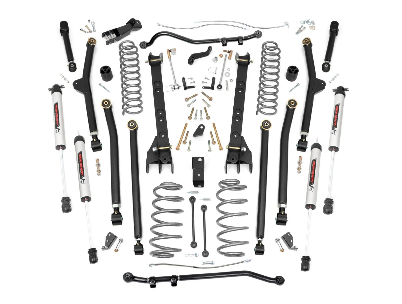 Rough Country 4" Lift Kit Long Arm V2 for Jeep Wrangler TJ 4WD 1997-2006 66370