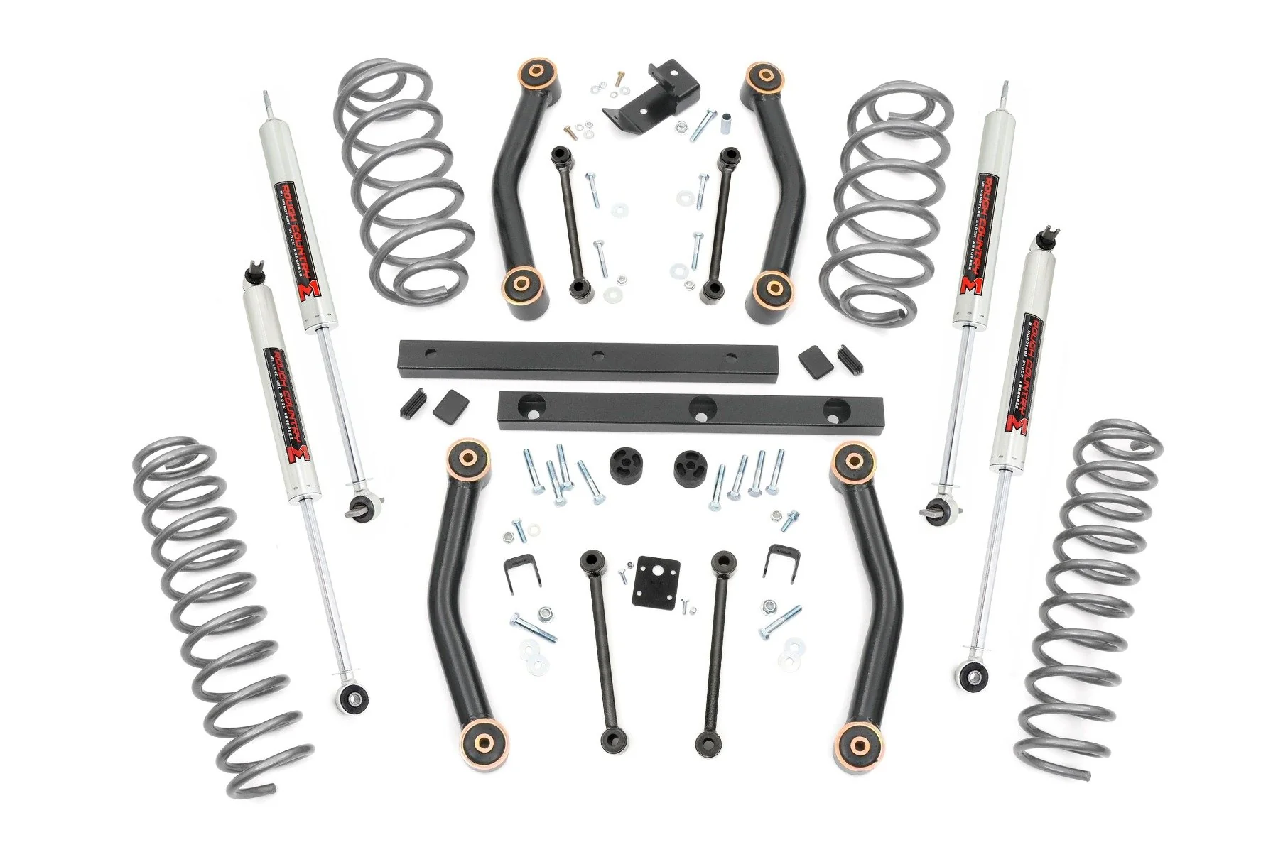 Rough Country 4" Lift Kit For Jeep Wrangler TJ 4wd 2003-2006 w/ M1 Shocks 90740