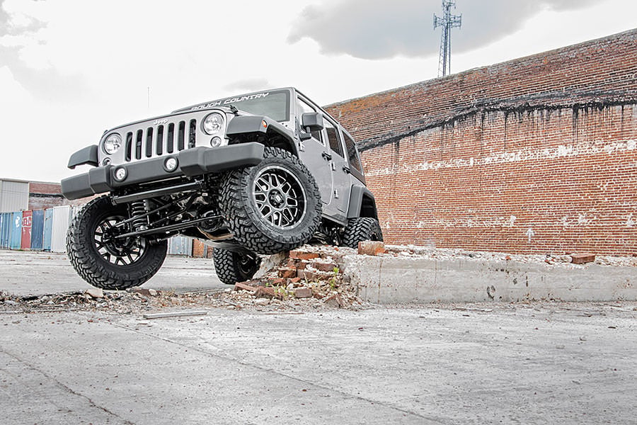 Rough Country 4" Suspension Lift Kit For Jeep Wrangler JK 07-18 w/M1 Shocks 68140 - Image 4