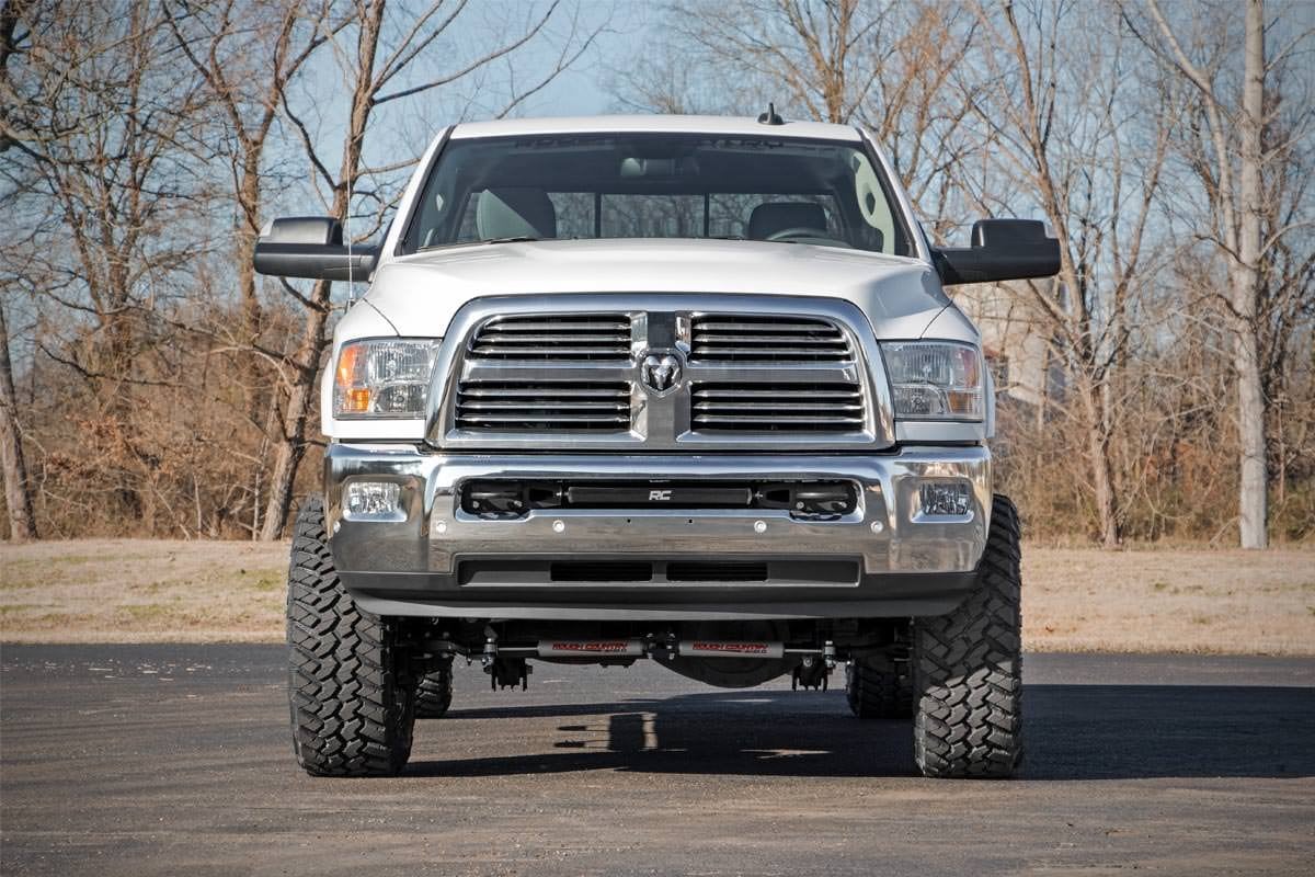 Rough Country 5 Inch Lift Kit FR Gas Coil Radius Arms M1 For Ram 250014-18 37340 - Image 4