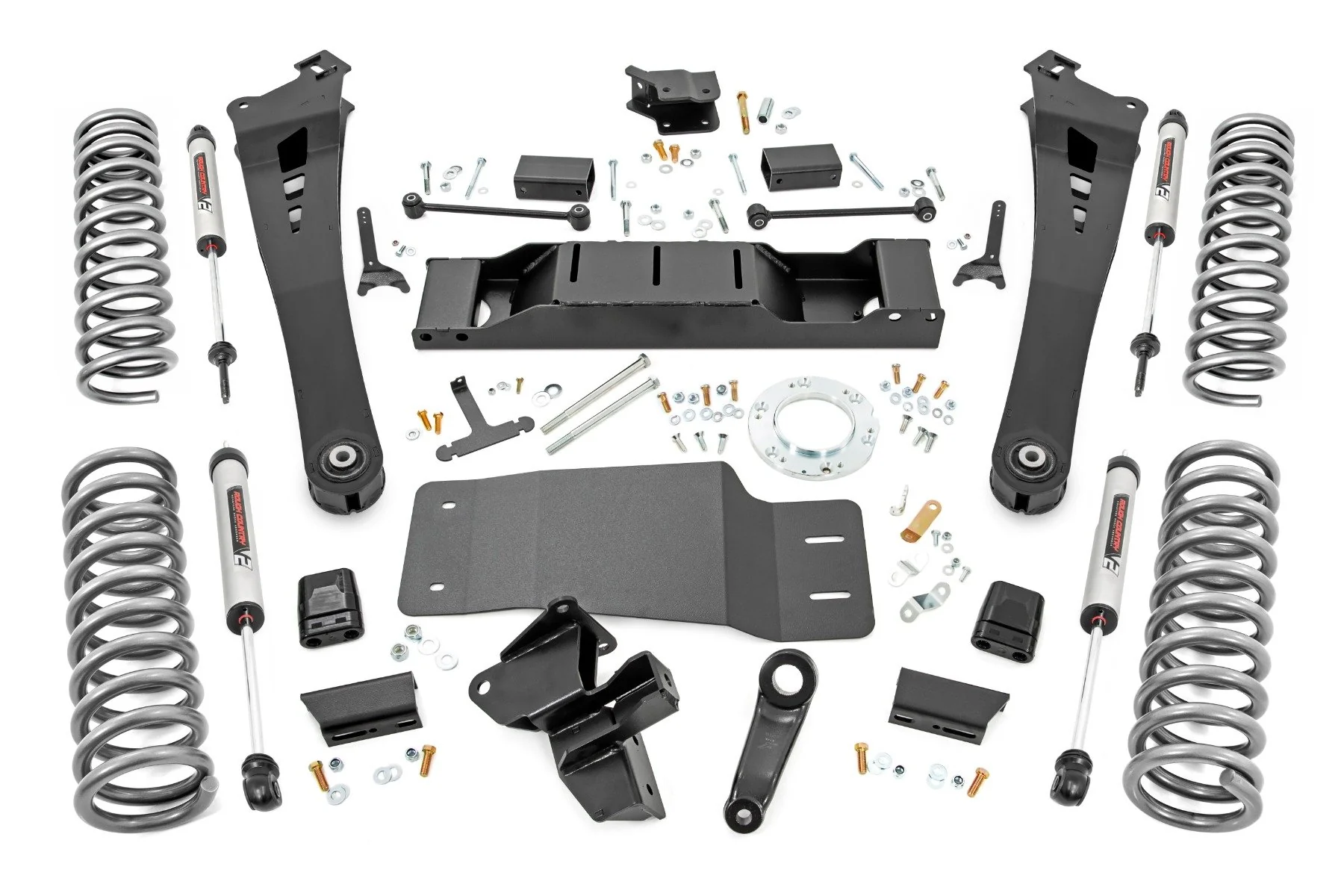 Rough Country 5" Lift Kit Dual Rate Coils V2 Non-AISIN for Ram 2500 4wd 19-21 38370