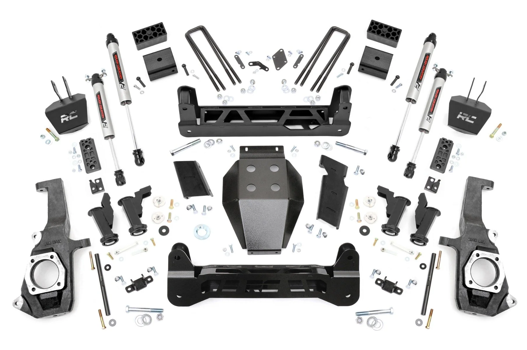 Rough Country 5" Lift Kit Torsion Drop V2 Chevy/GMC 2500HD/3500HD 11-19 10370