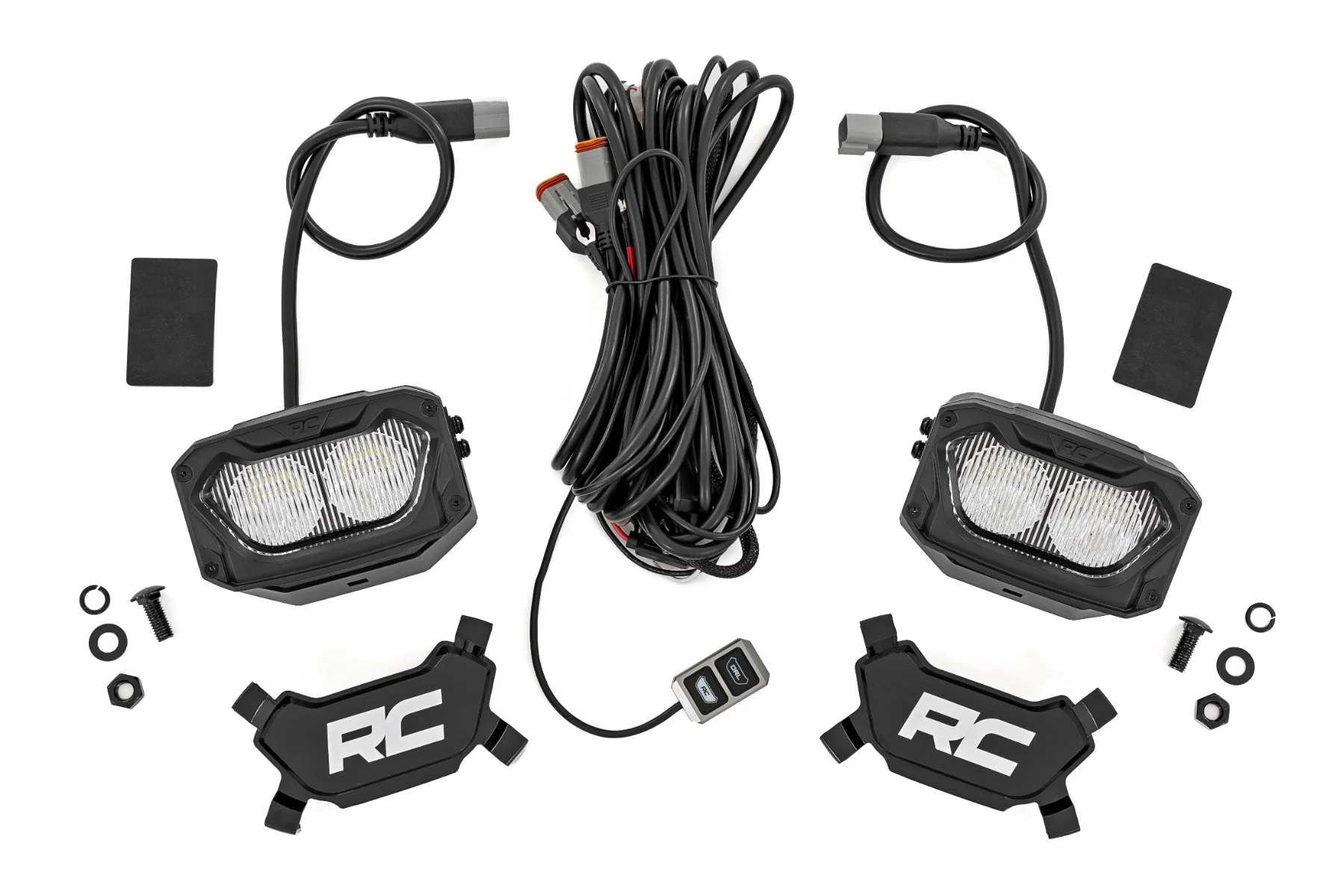 Rough Country 5" Light Pods | White/Amber DRL | Flood | Pair 70118