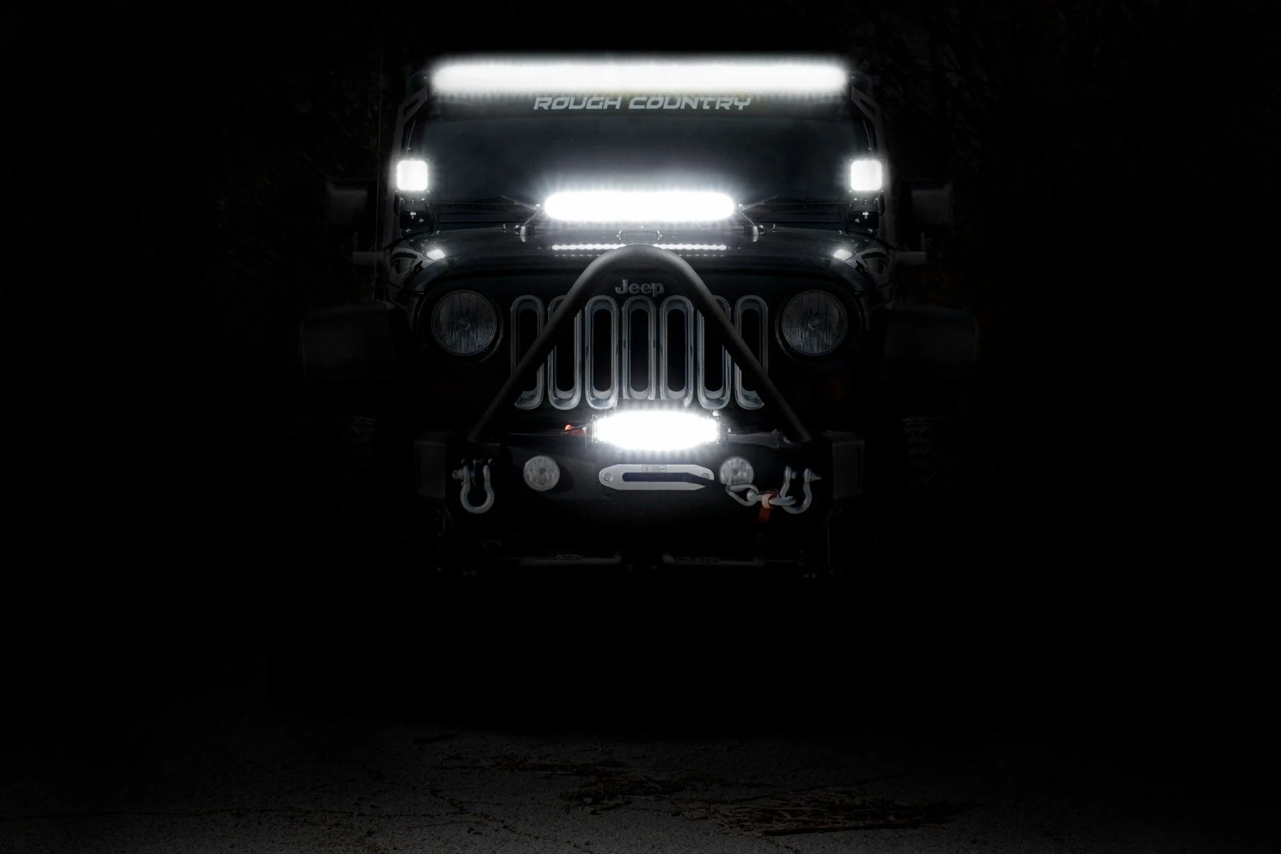 Rough Country 50-inch Cree LED Light Bar-Dual Row Black Series w/ Amber DRL 70950BDA - Image 5