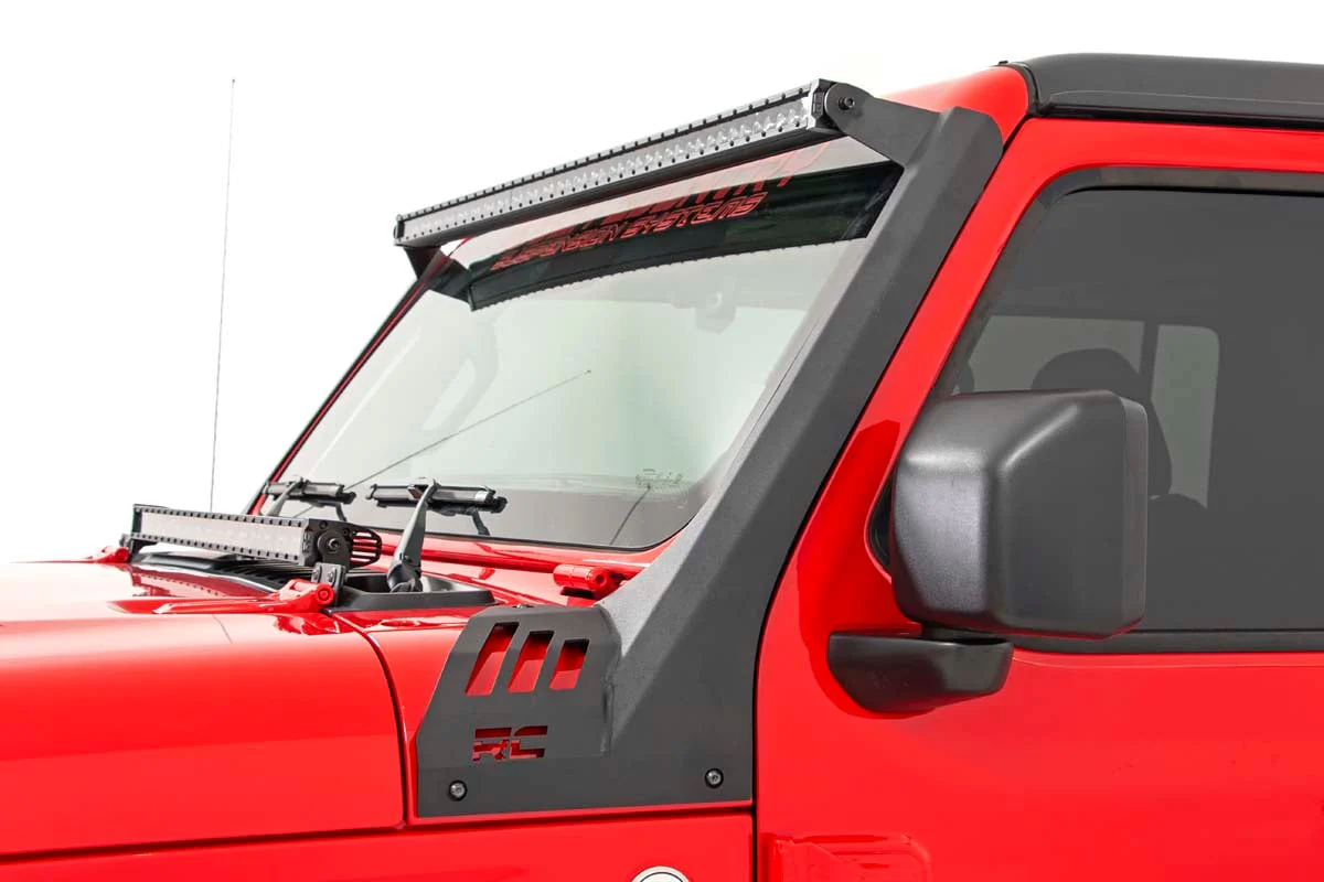 Rough Country 50" LED Light Bar Kit Blk Series 20-23 Gladiator JT Wrangler 70066 - Image 2