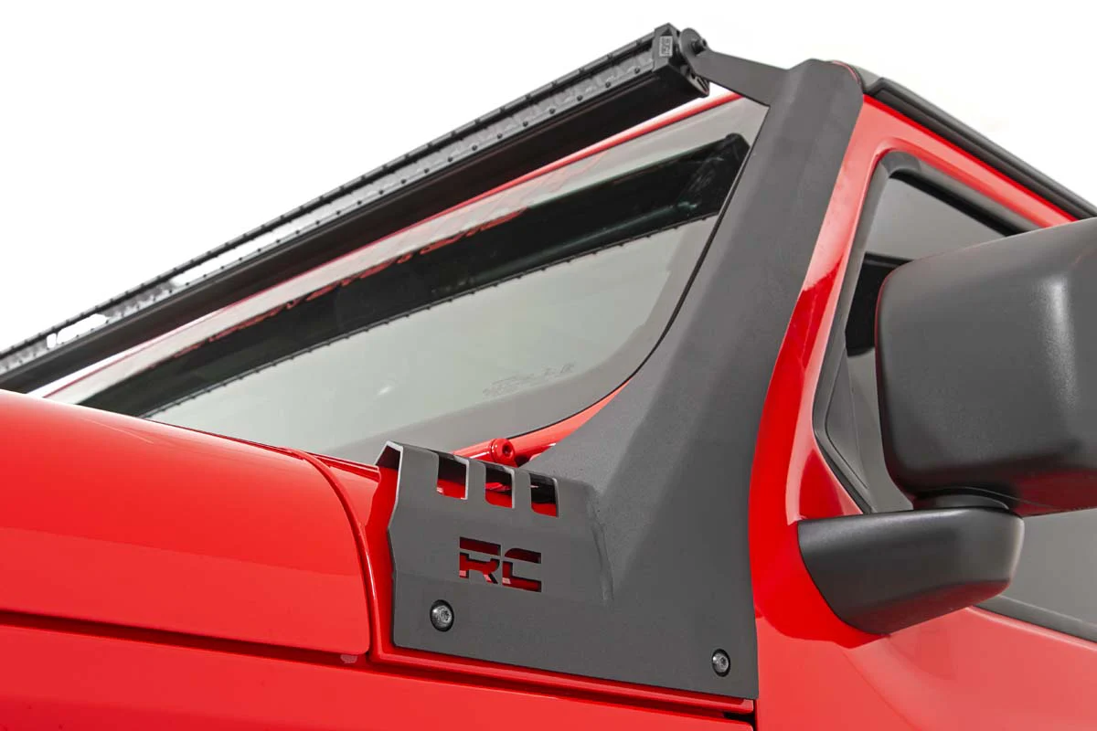 Rough Country 50" LED Lightbar Brackets 20-23 Gladiator JT 18-23 Wrangler JL 70063 - Image 4