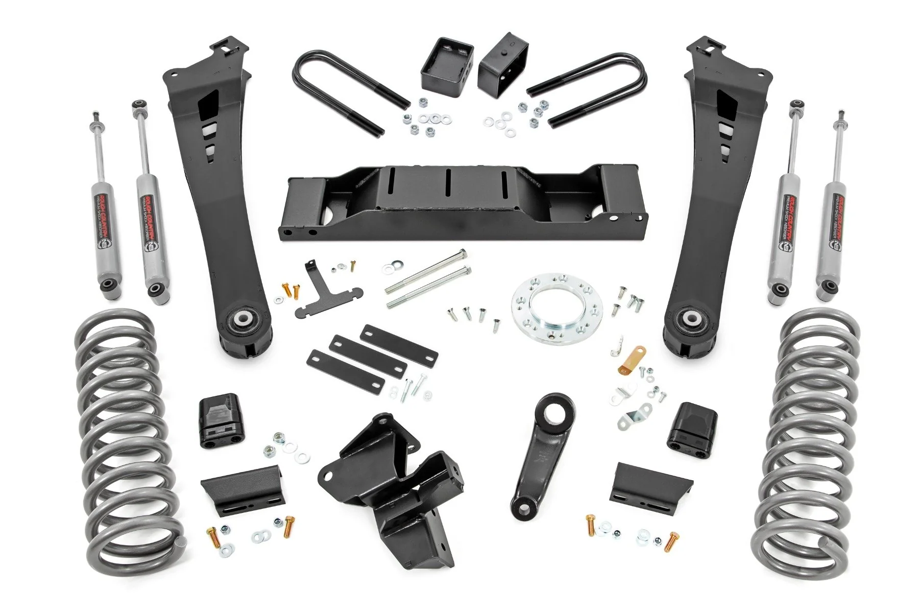 Rough Country 5"for 19+ Ram 3500 Dsl Radius Arm Suspension Lift Kit AIS"Trans 37830