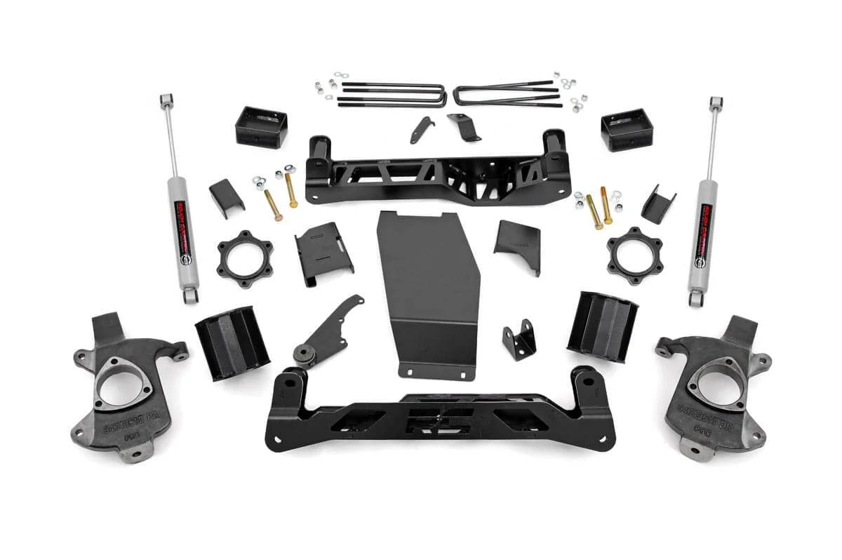 Rough Country 5in GM Suspension Lift Kit w/N3 14-18 1500 PU 4wd Cast Steel 22330