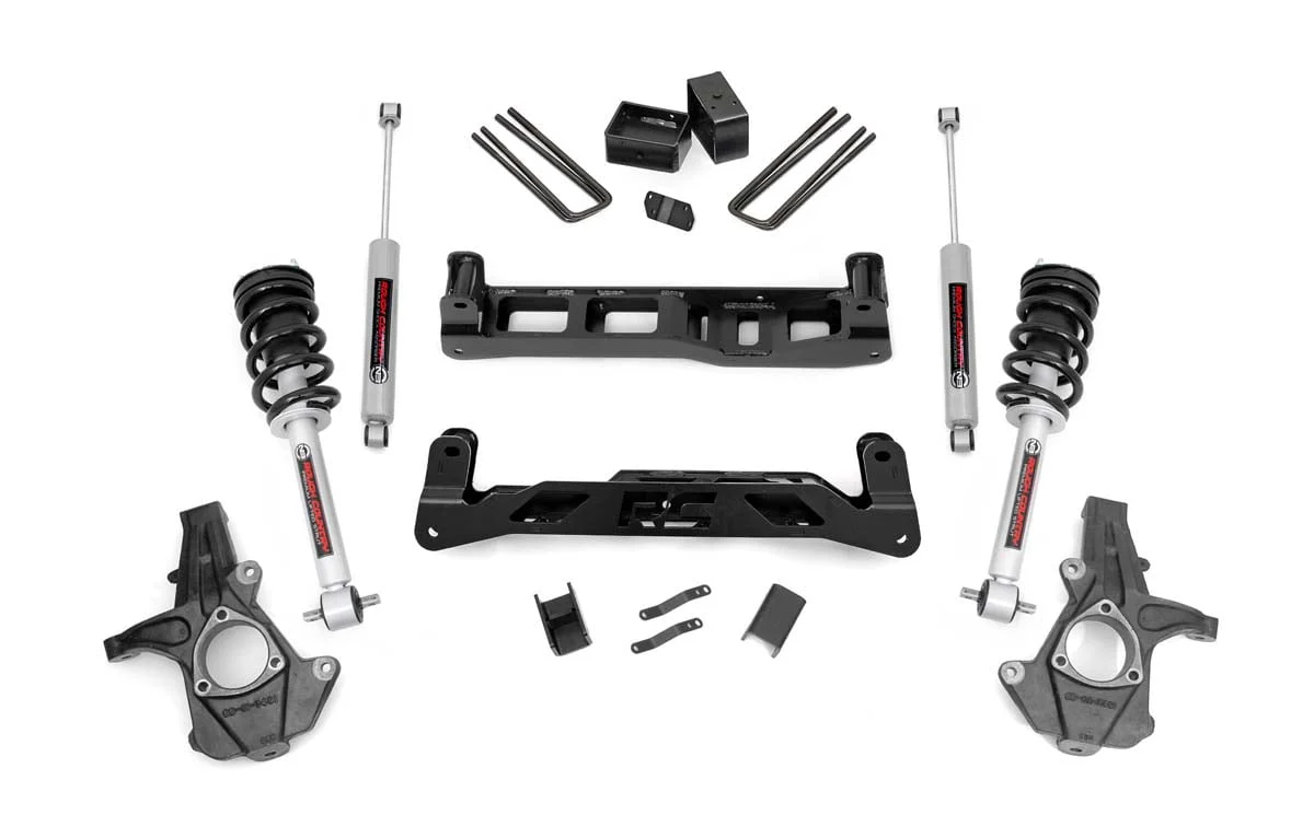 Rough Country 5in Suspension Lift Kit Chevy GMC 1500 07-13 1500 w/N3 Shocks 26131