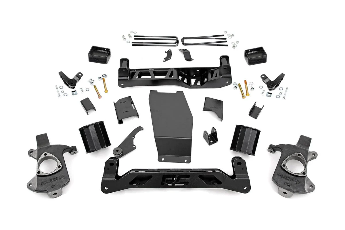 Rough Country 5in GMC Lift Kit 14-18 1500 Denali PU 4wd w/MagneRide Cast Steel 18300