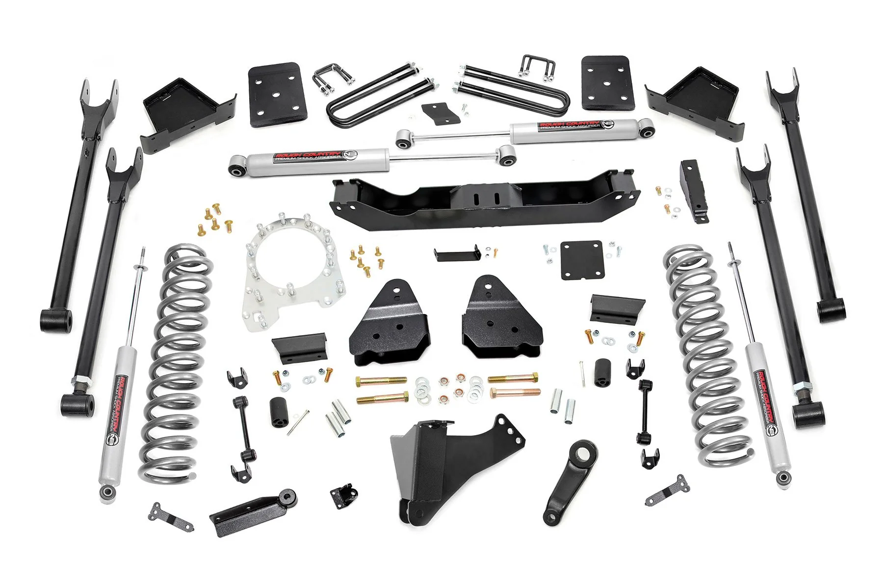 Rough Country 6" 4-Link Lift Kit for Ford 17-20 F250/350 Diesel 4" Axle No O/L 50720