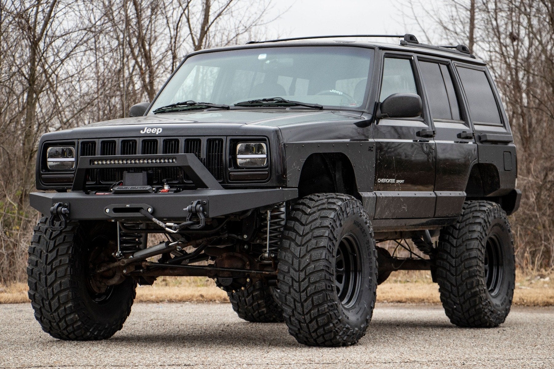 Rough Country 6.5" Long Arm Lift Kit for NP242 Equipped Jeep Cherokee XJ 84-01 61822 - Image 3