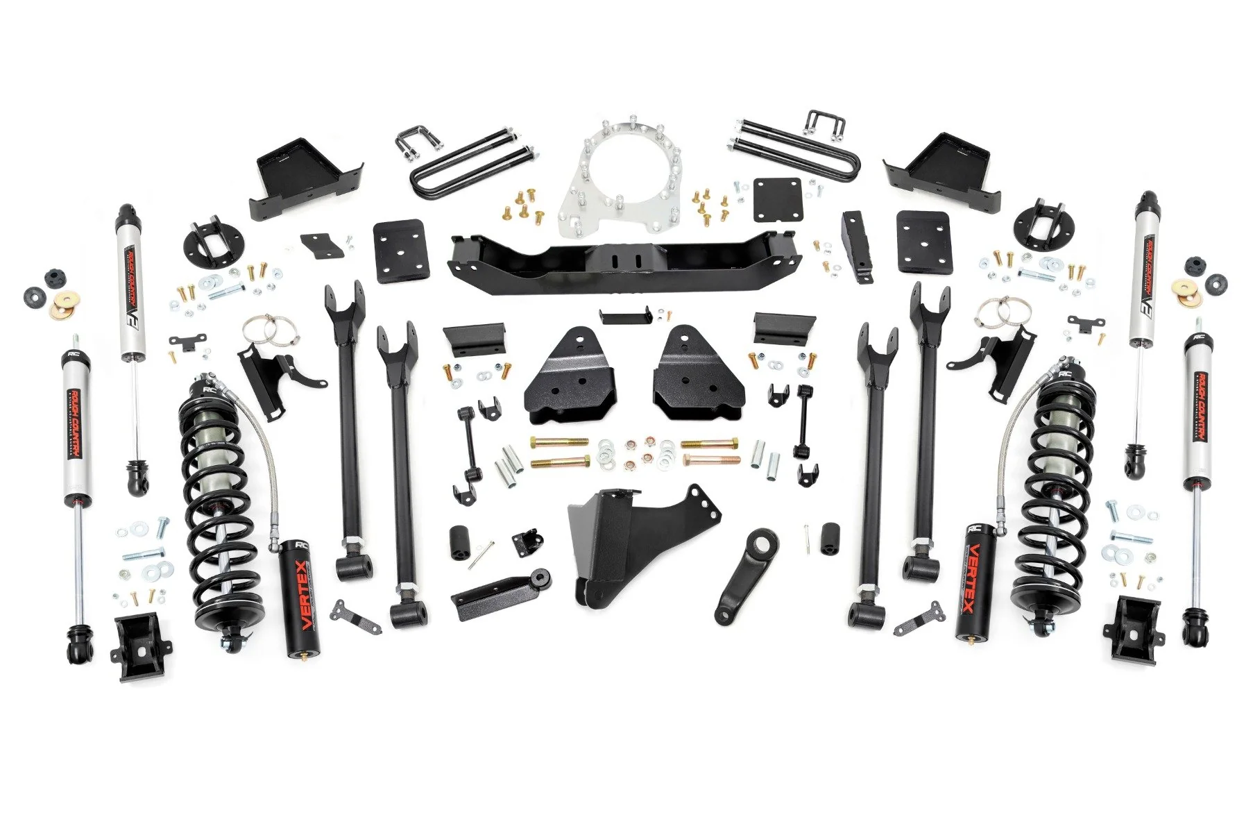 Rough Country 6" Lift Kit 4-Link OVLD C/O V2 For Ford SuperDuty 17-22 56056