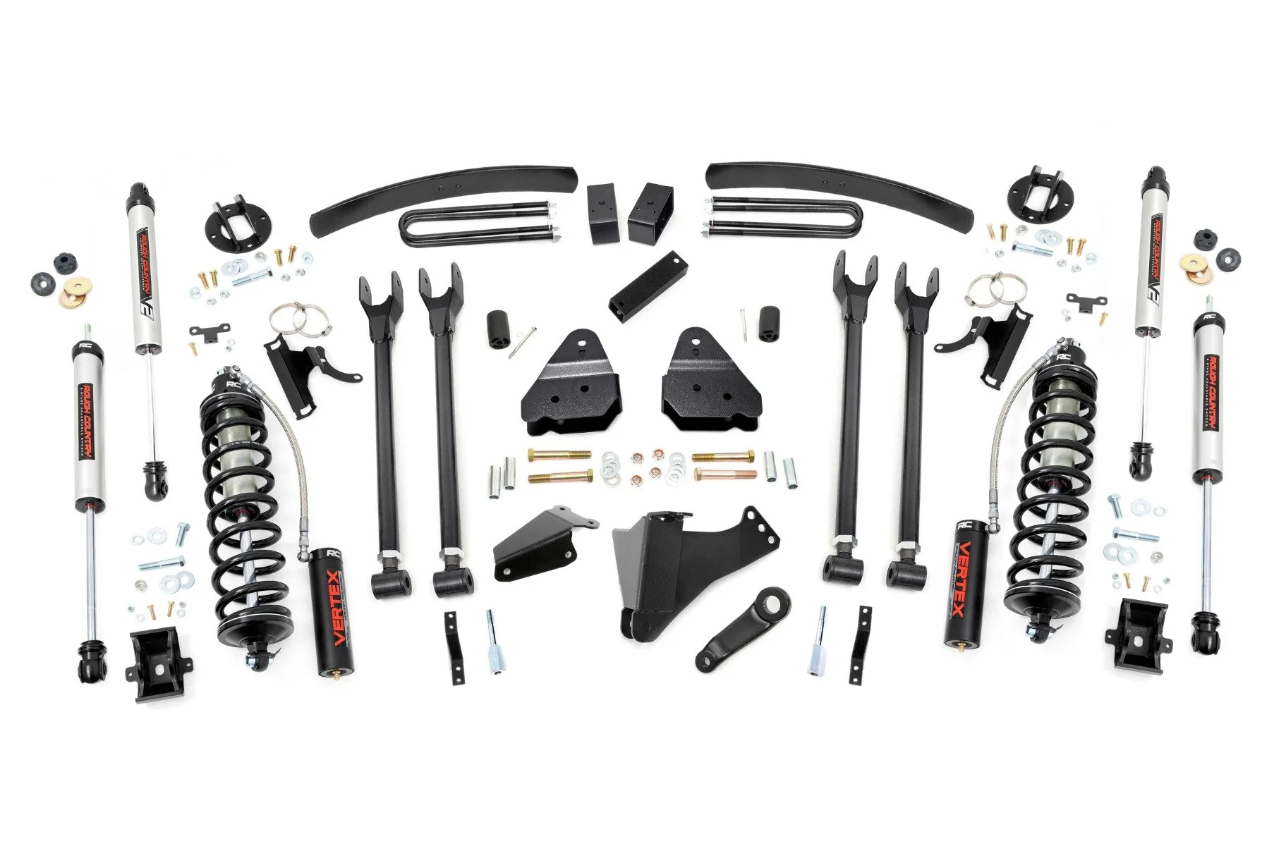 Rough Country 6" Lift Kit Diesel 4 Link OVLDS C/O V2 for Ford Super Duty 05-07 58058