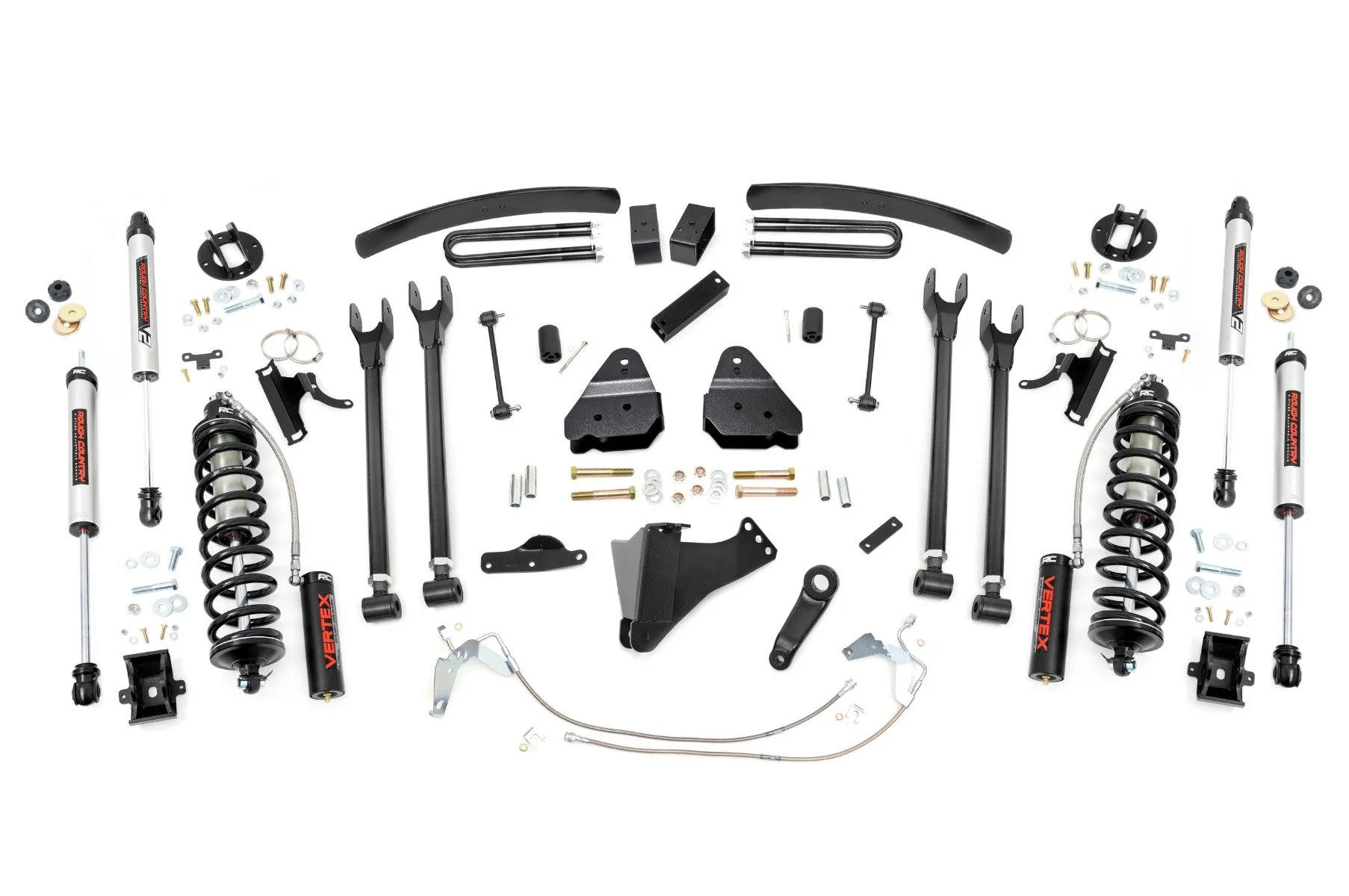 Rough Country 6" Lift Kit Gas 4 Link C/O V2 for Ford Super Duty 08-10 58858