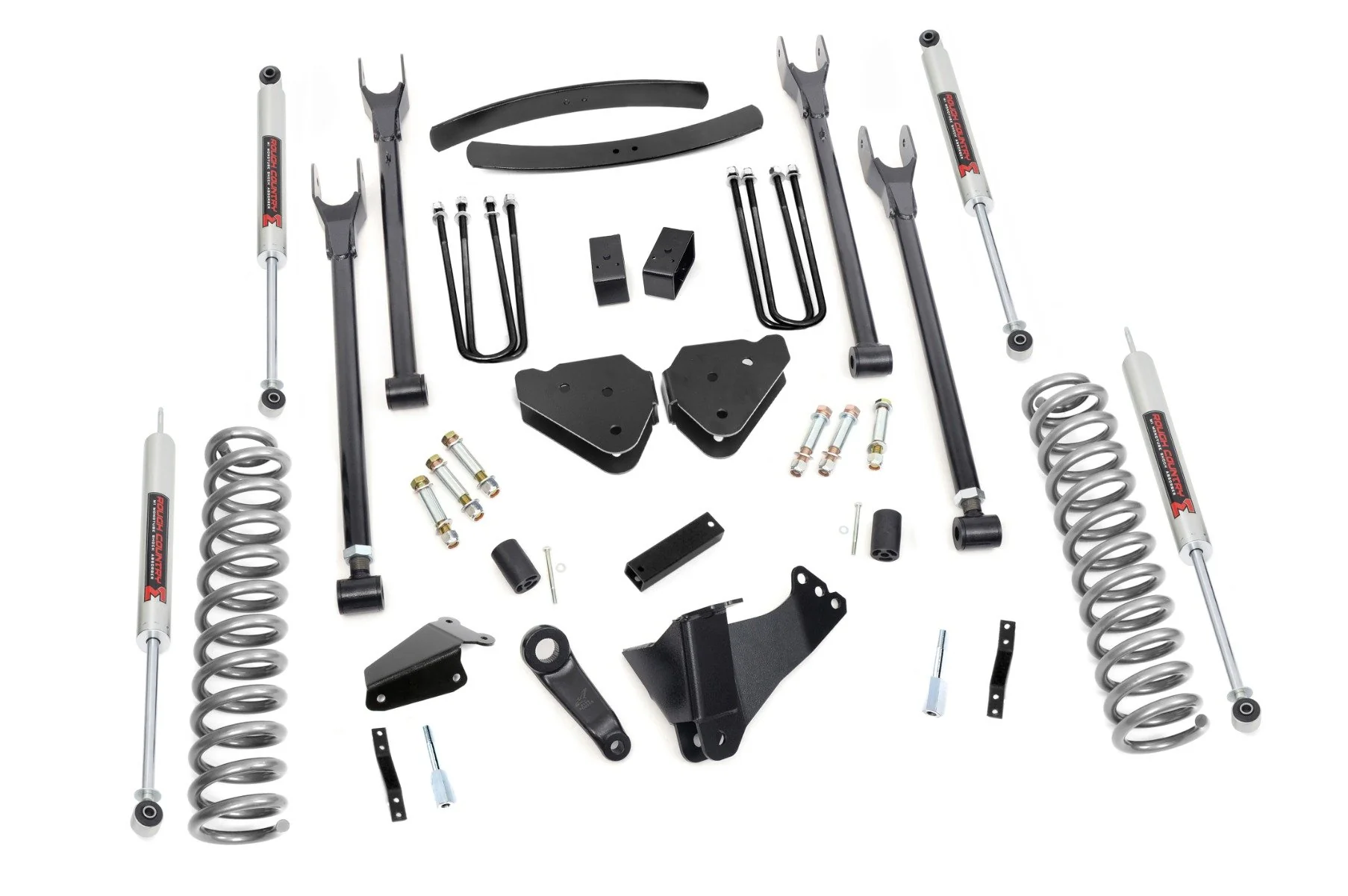 Rough Country 6" Lift Kit Gas 4 Link No OVLDS M1 For Ford Super Duty 05-07 57840