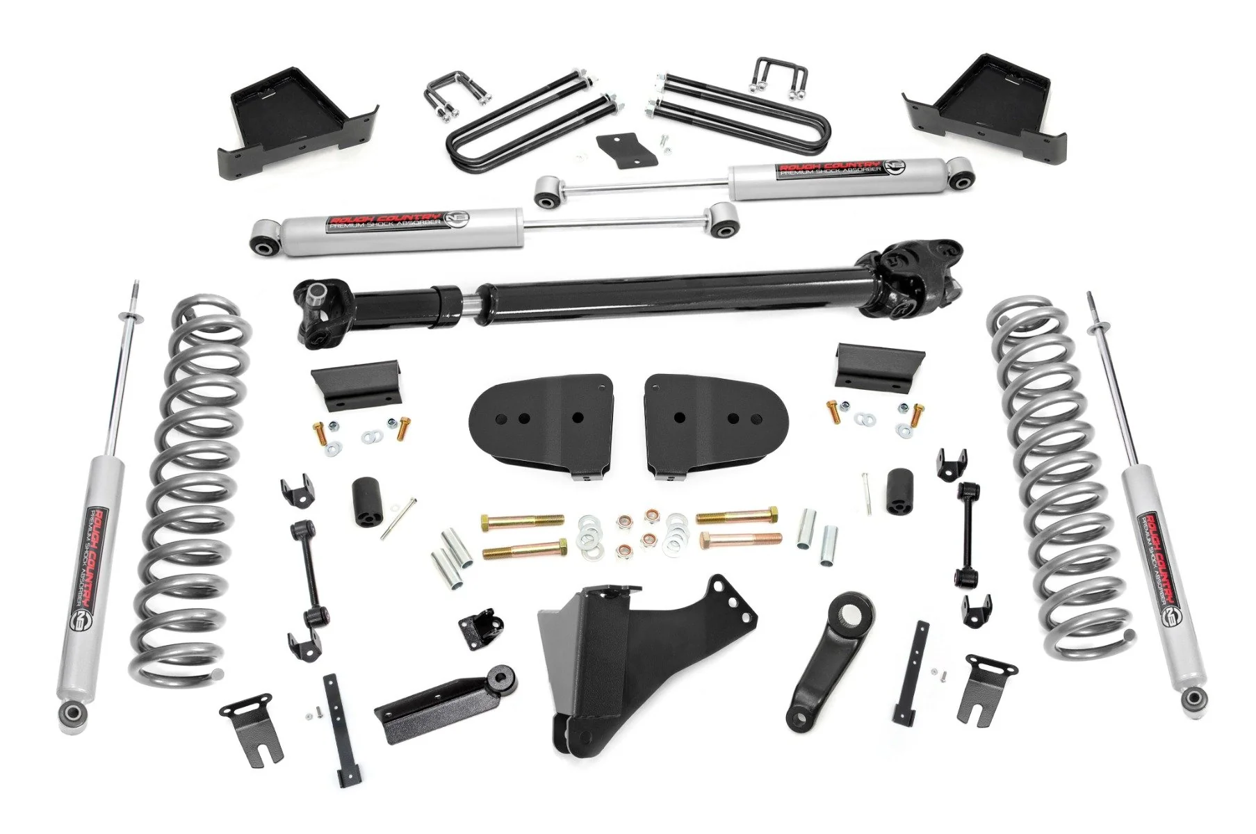 Rough Country 6" Lift Kit Gas No OVLD for Ford F250/F350 23-25 Super Duty-2025 41930