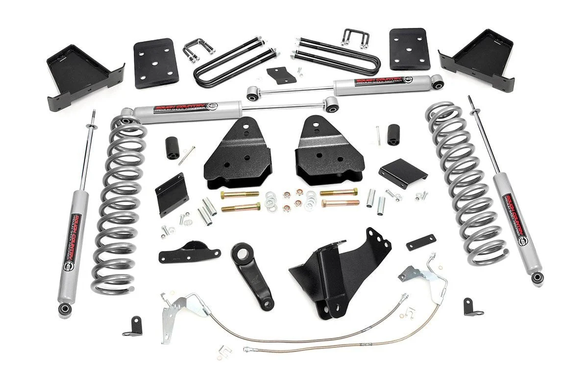 Rough Country 6" Lift Kit Gas OVLD M1 For Ford Super Duty 4wd 2015-2016 54940