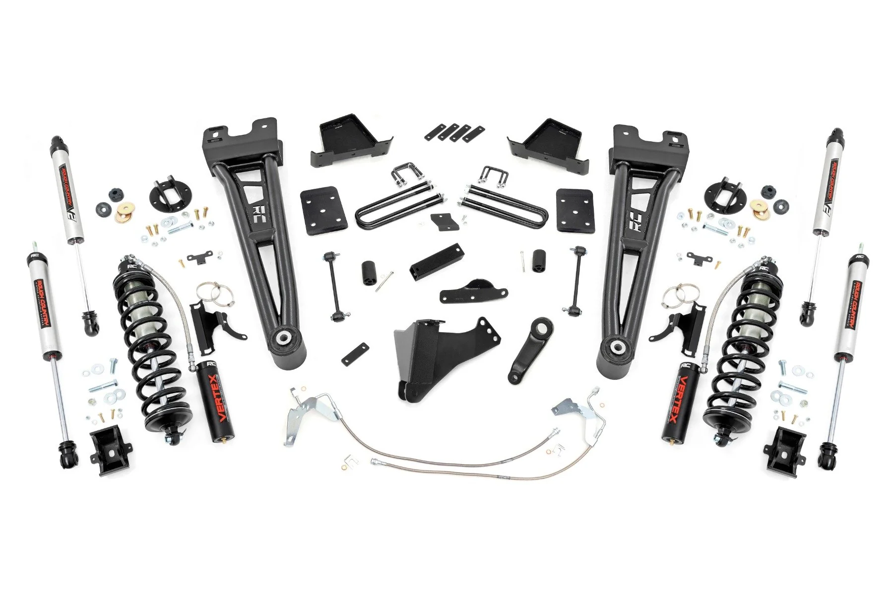 Rough Country 6" Lift Kit Gas Radius Arm C/O V2 for Ford Super Duty 08-10 53958