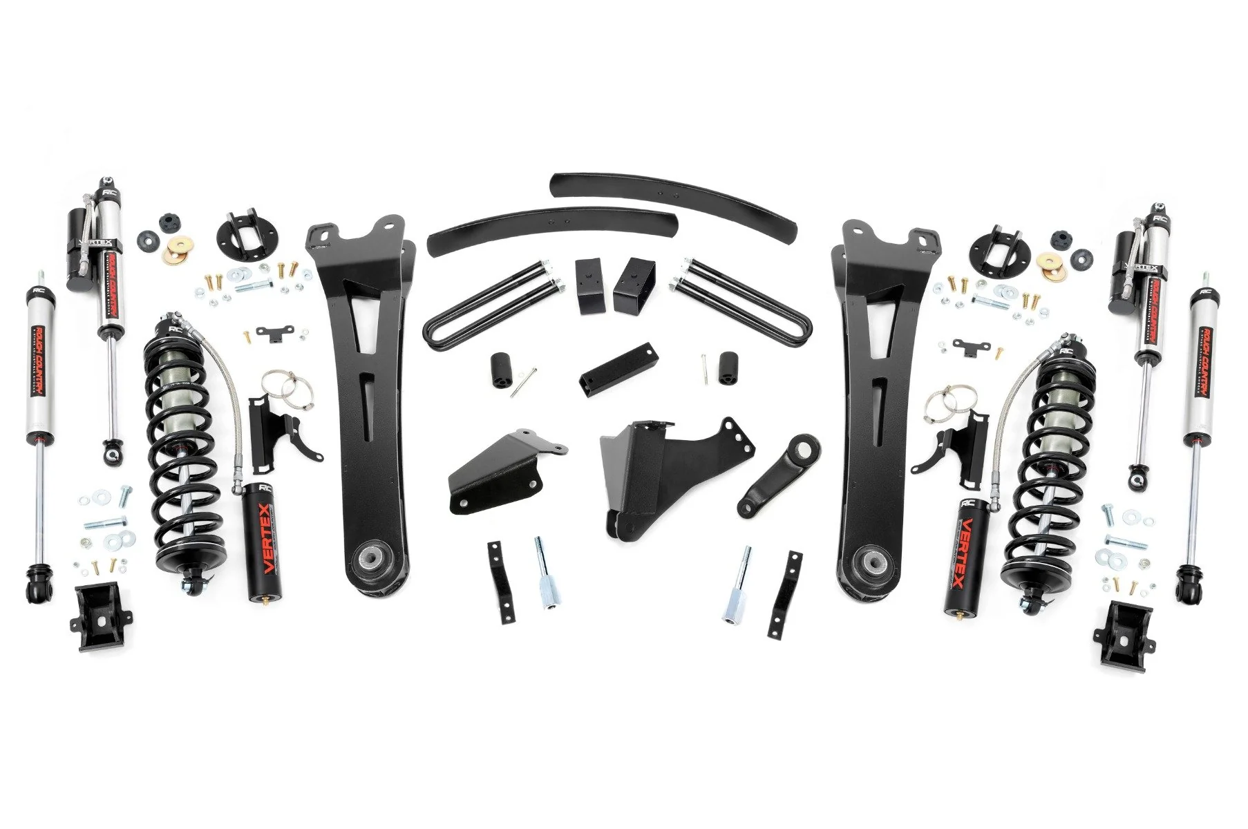 Rough Country 6" Lift Kit Gas Radius Arm C/O Vertex for FordSuper Duty 05-07 53759