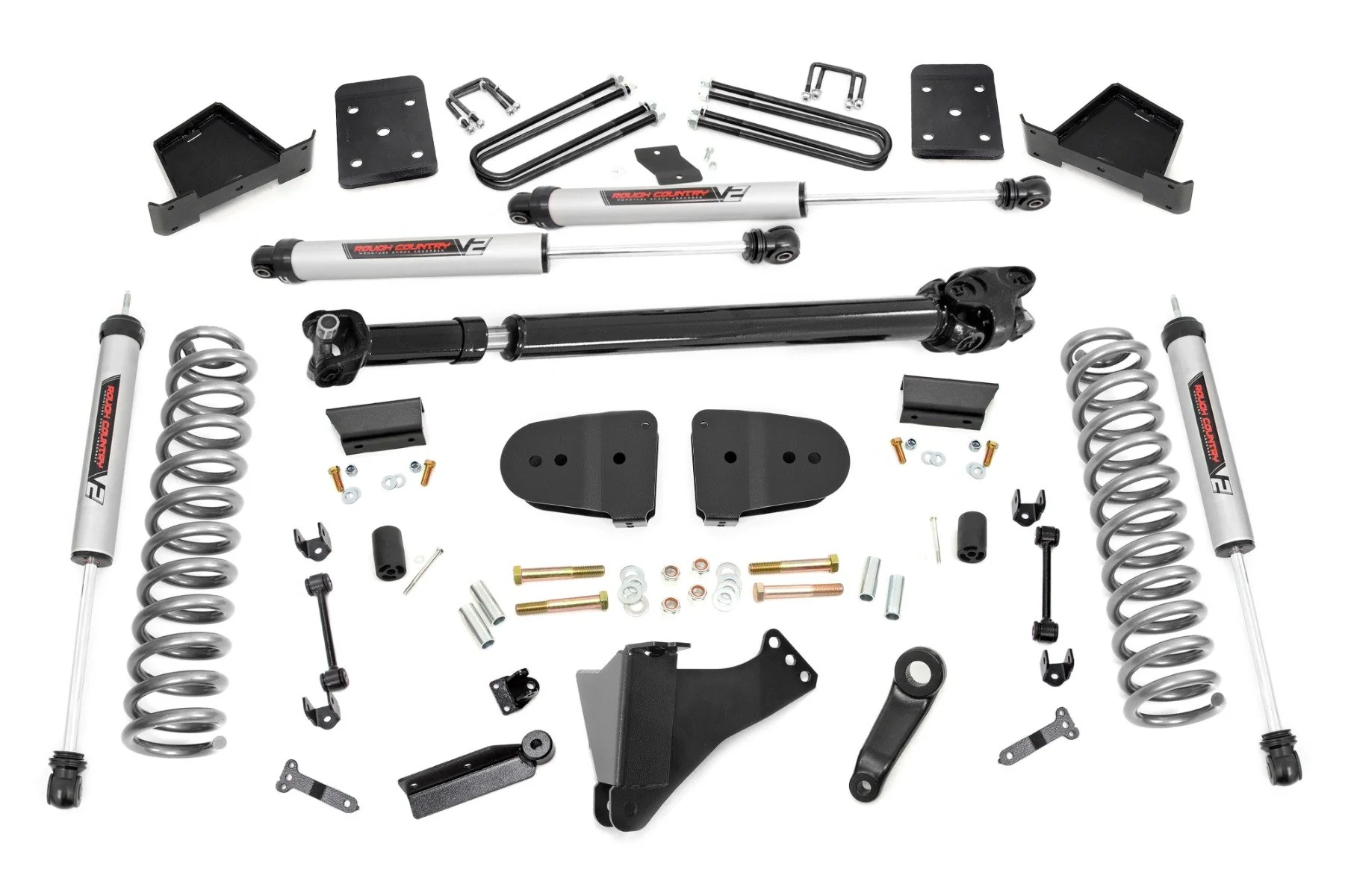 Rough Country 6" Lift kit No OVLDS D/S V2 for Ford F250/F350 23-25 Super Duty 43971