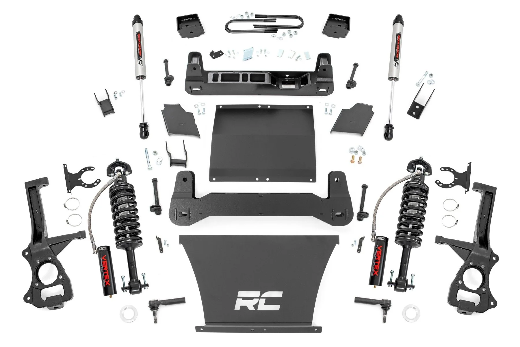 Rough Country 6" Lift Mono Leaf Rear Vertex/V2 Chevy Silverado 1500 2025 21657_A