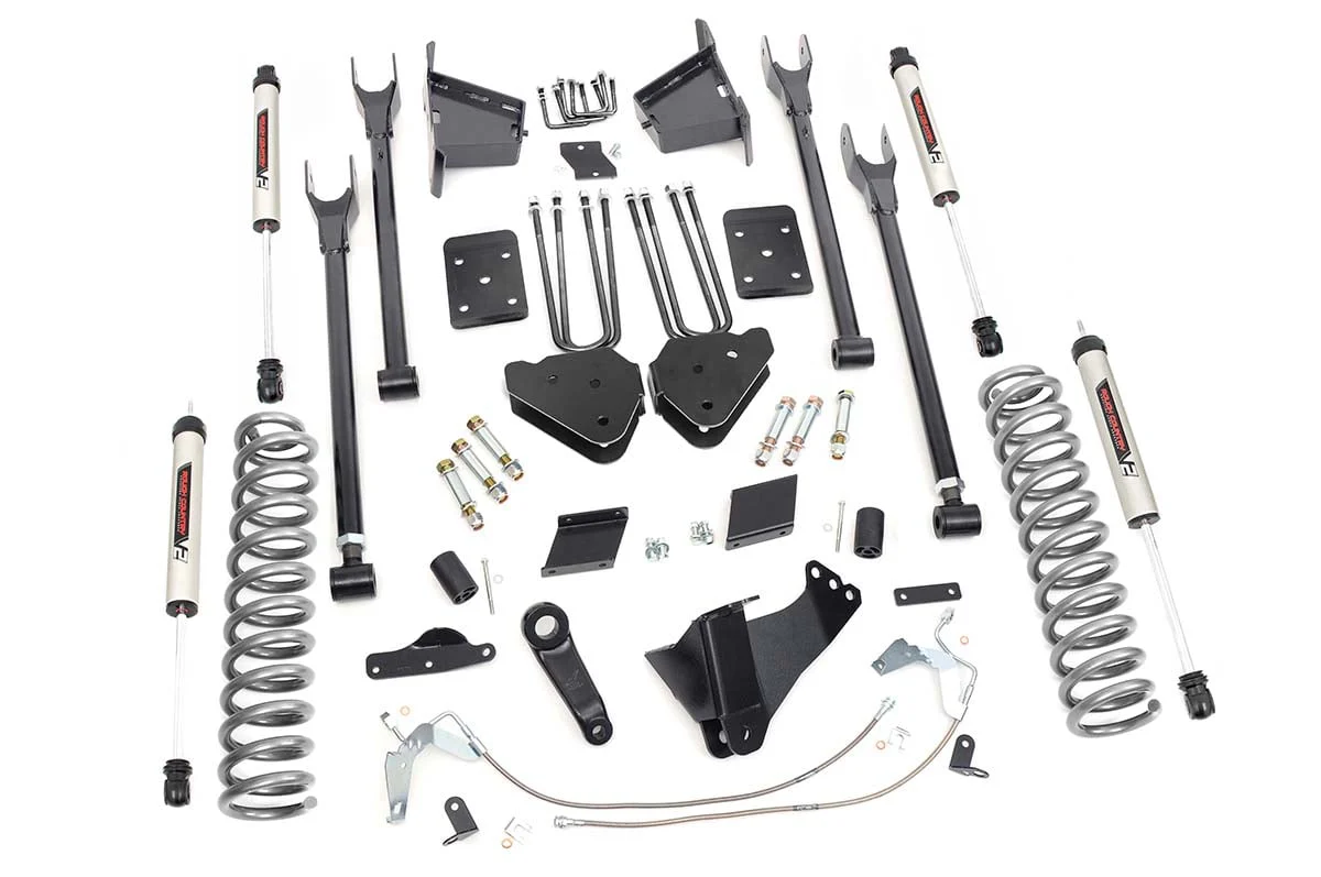 Rough Country 6in for Ford Suspension Lift Kit 4-Link w/V2 Shocks 15-16 F-250 52770