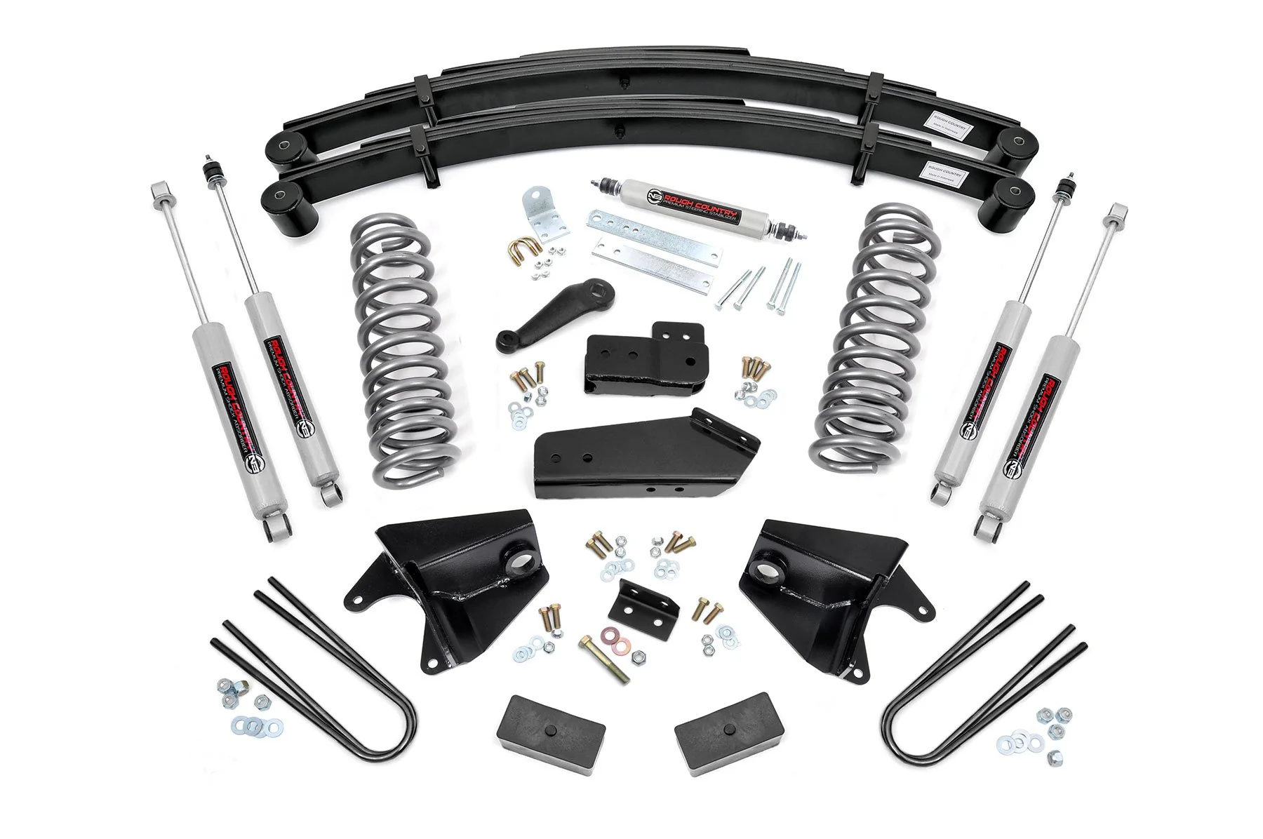Rough Country 6" Lift Kit for for Ford 80-96 F-150/Bronco W Rear Leaf 525.20