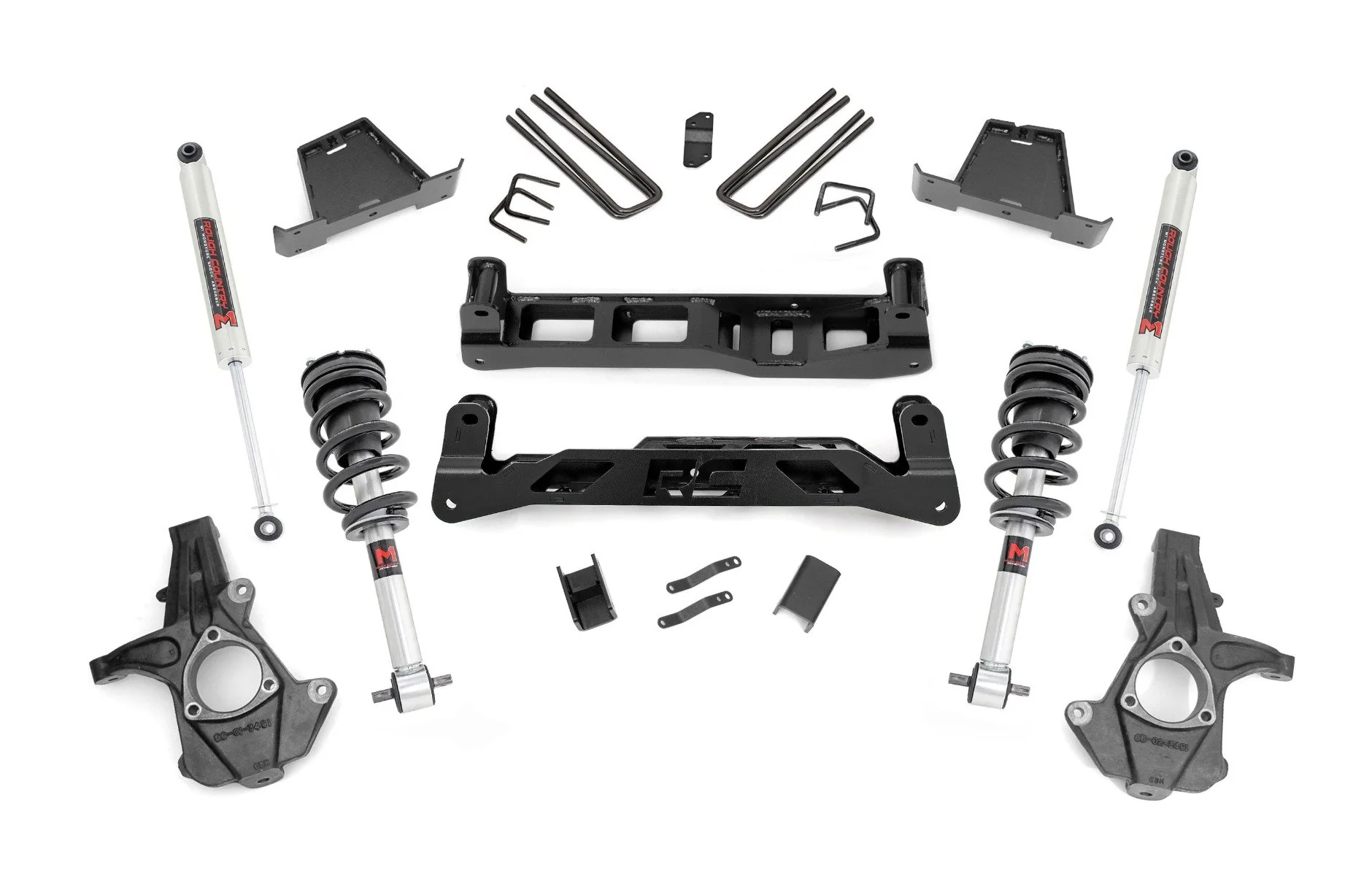 Rough Country Lift Kit 7.5 Inch M1 Struts/M1 Chevy/GMC Silverado 1500 07-13 2WD 26340
