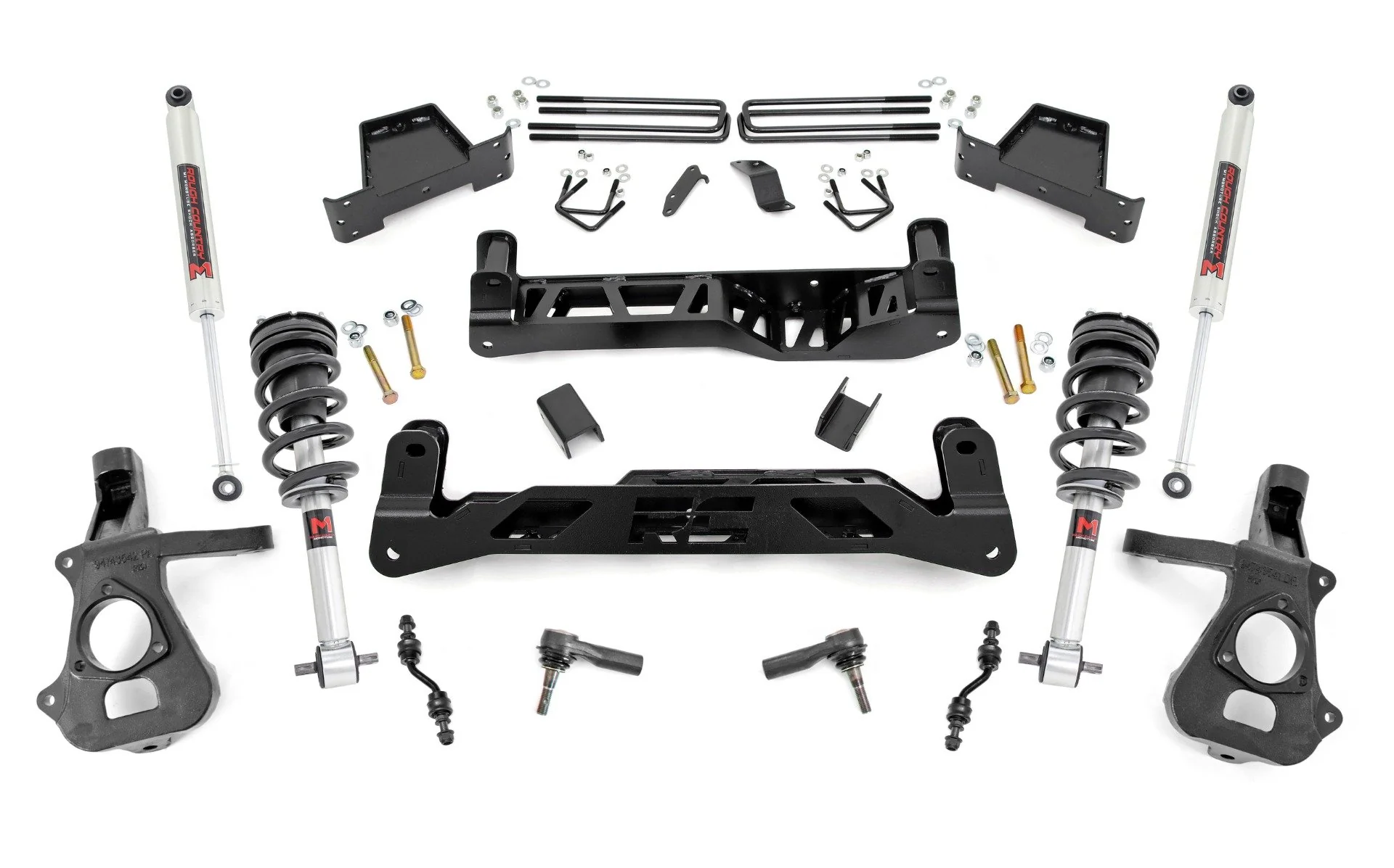 Rough Country 7 Inch Lift Kit Cast Steel M1 Struts/M1 Chevy/GMC 1500 14-18 23740