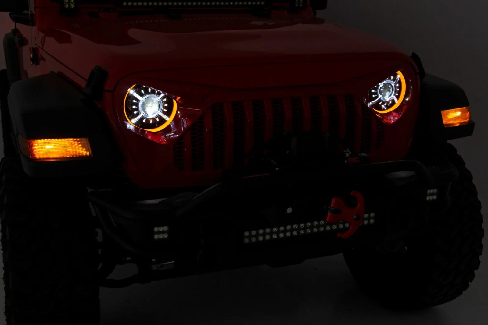 Rough Country 9" DRL Halo LED Headlights for Jeep Gladiator Wrangler 18-26 RCH5300 - Image 6