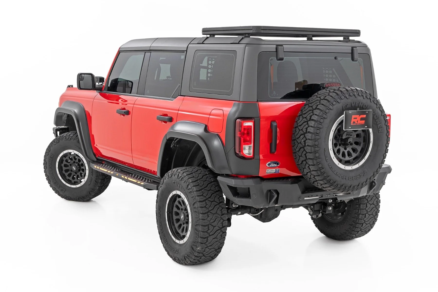 Rough Country AC2 Running Boards Amber/White 4-Door for Ford Bronco 21-25 57004 - Image 6