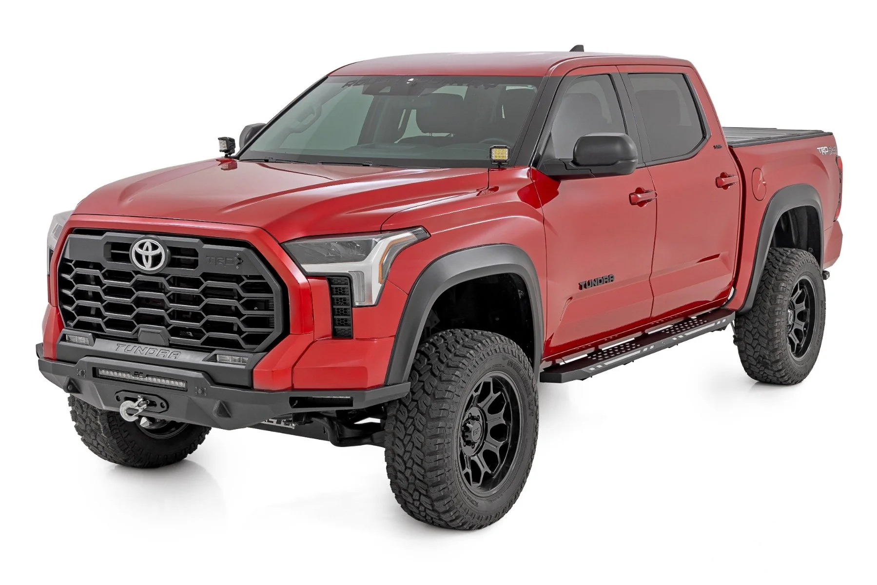 Rough Country AC2 Running Boards | Amber/White | CrewMax | for Toyota Tundra 2WD/4WD (22-25) 57008 - Image 4