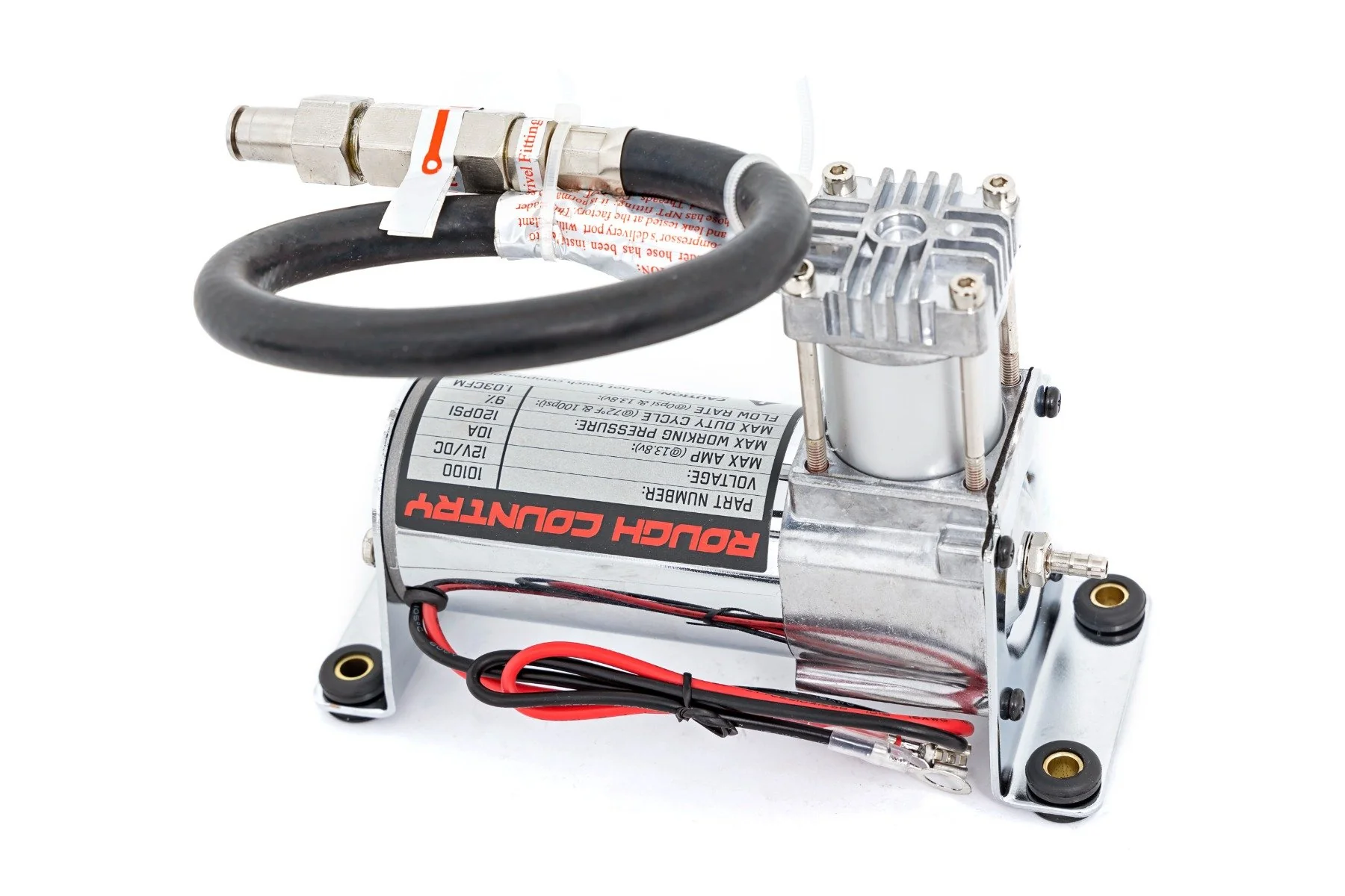 Rough Country Air Compressor Kit w/Gauge Onboard Air w/Gauge Universal 10100 - Image 4