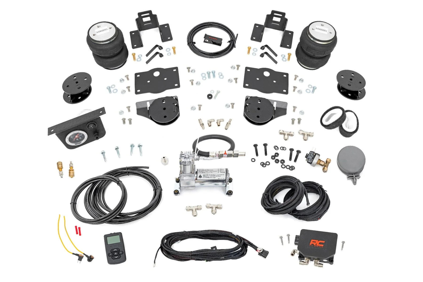 Rough Country Air Spring Kit w/Compressor 4" Lift Kit Ram 1500 4WD 19-23 100354WC