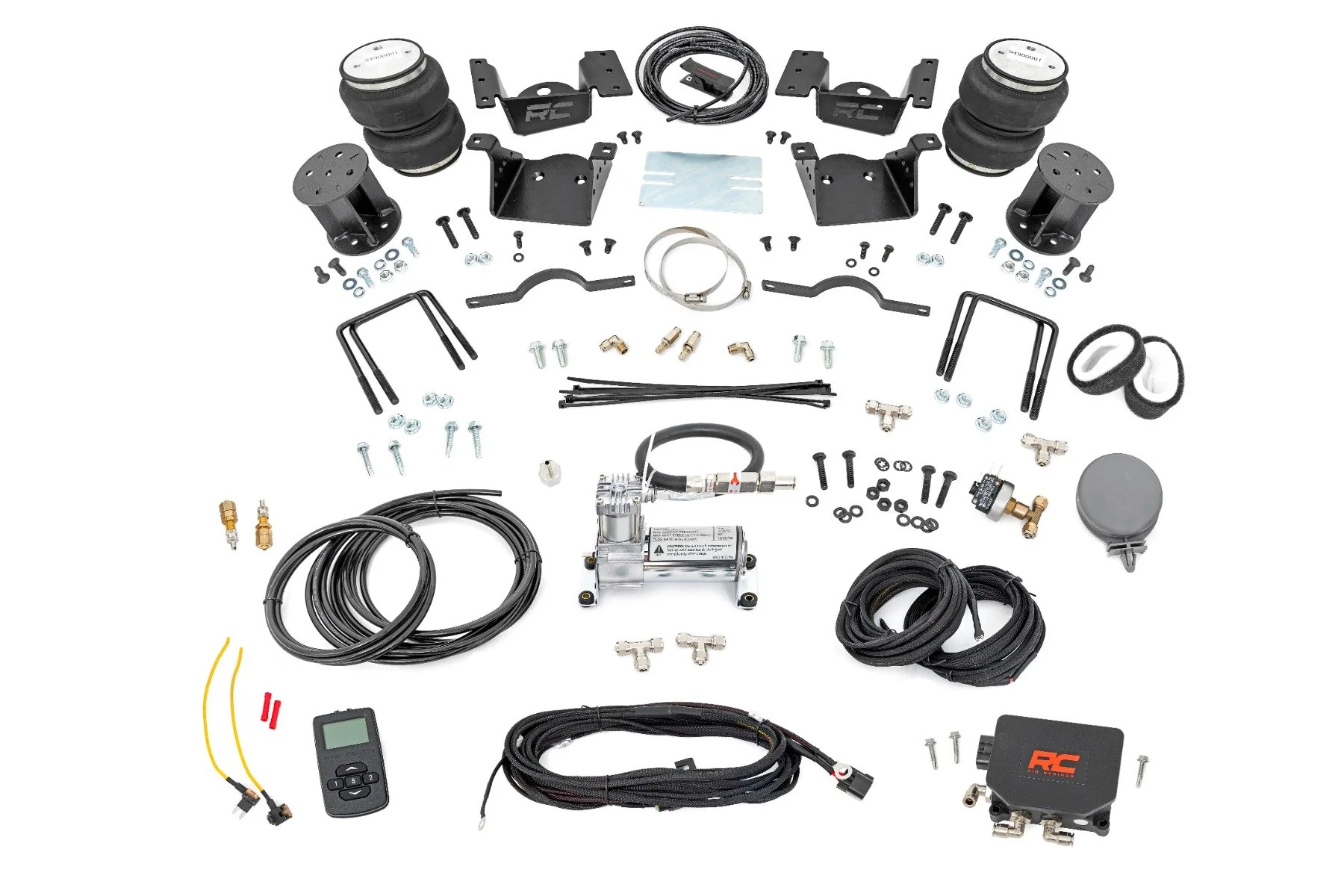 Rough Country Air Spring Kit w/Compressor 7.5" Lift Chevy/GMC 2500/3500HD 11-19 100074WC