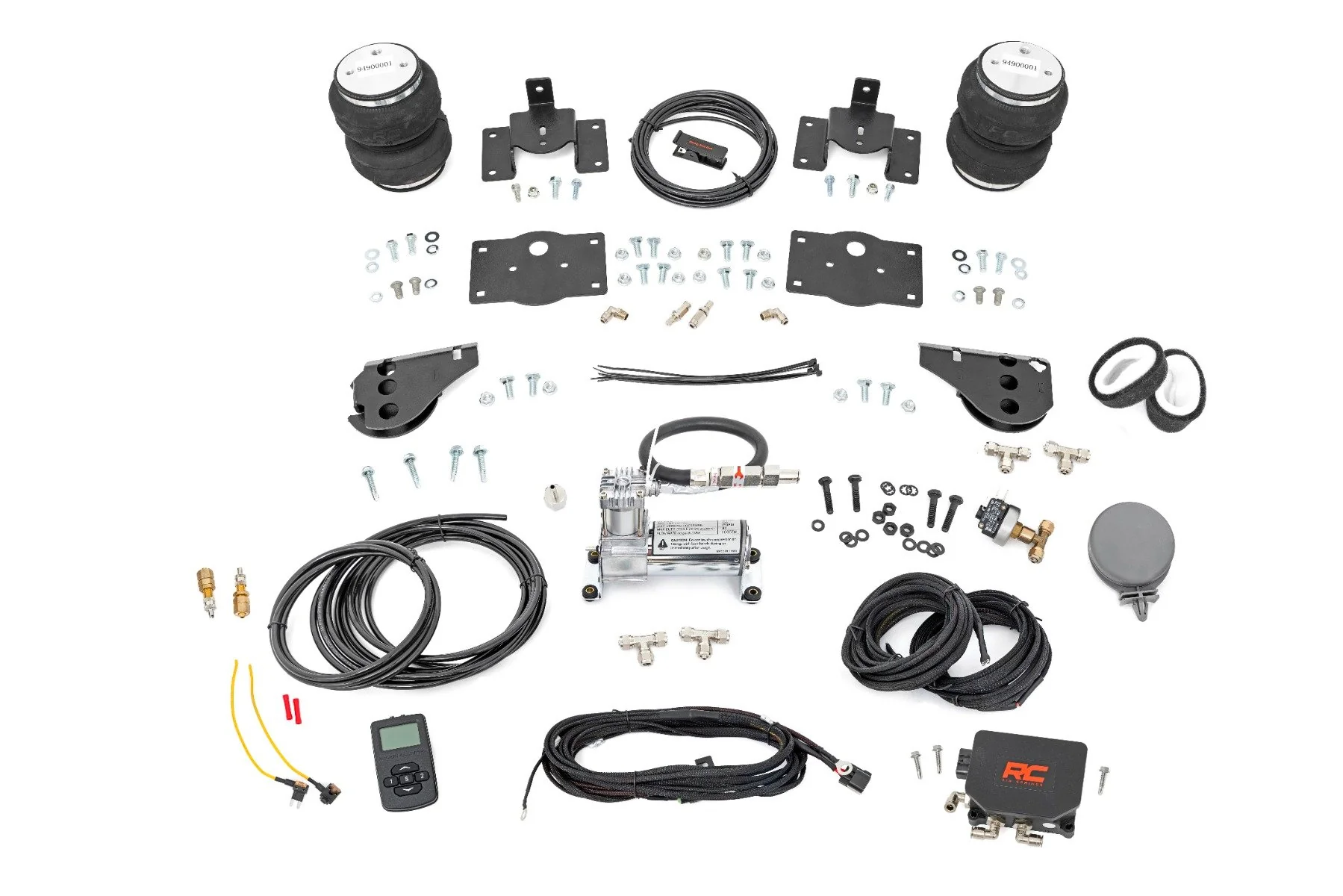 Rough Country Air Spring Kit w/Compressor Ram 1500 4WD 09-23 Classic 10032WC