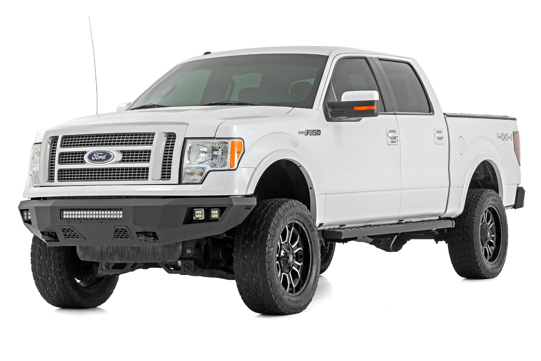 Rough Country BA2 Running Board | Side Step Bars | for Ford F-150 2009-2014 41012A - Image 2