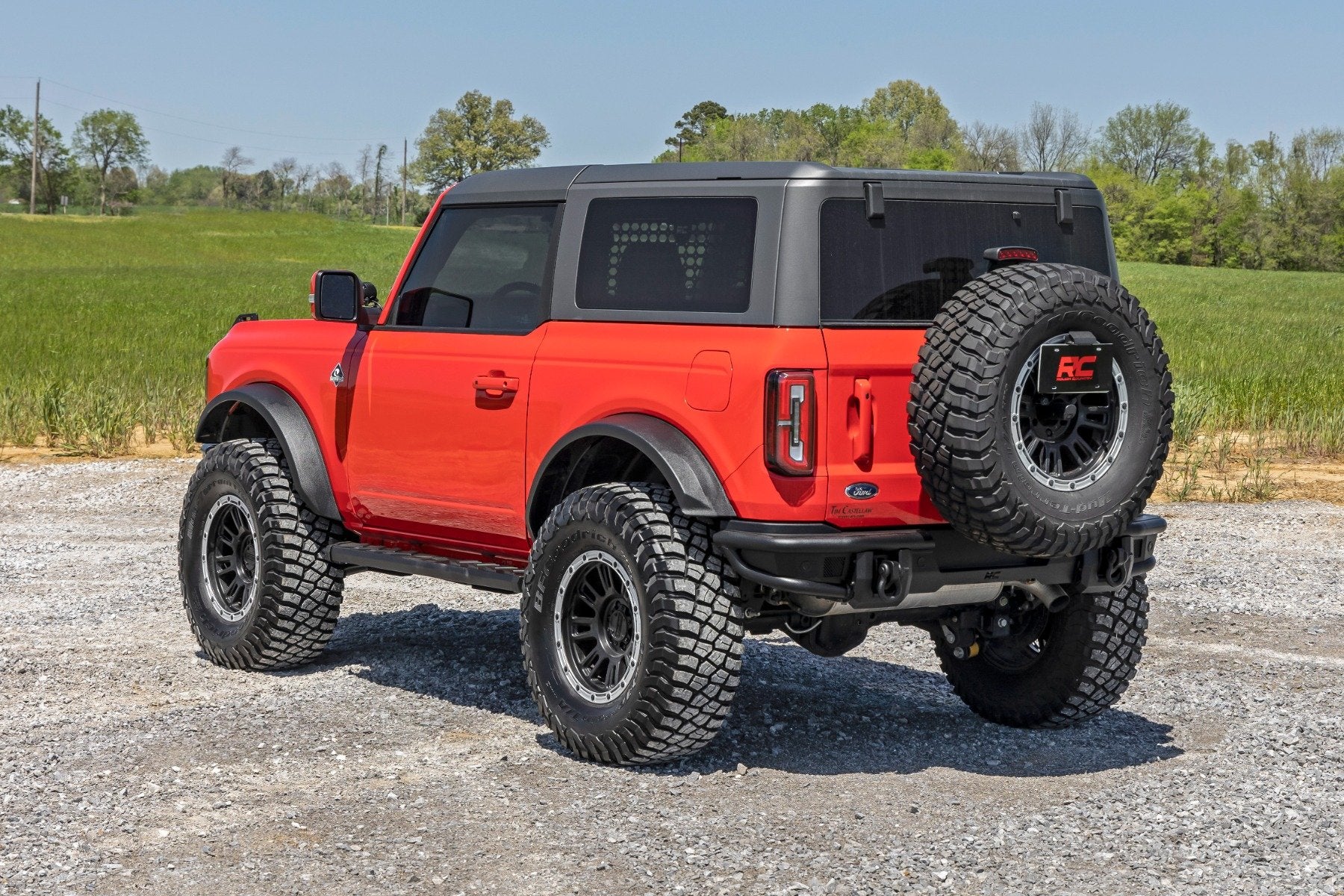 Rough Country BA2 Running Boards Side Step Bars for Ford Bronco 2 Door 21-25 41008A - Image 5