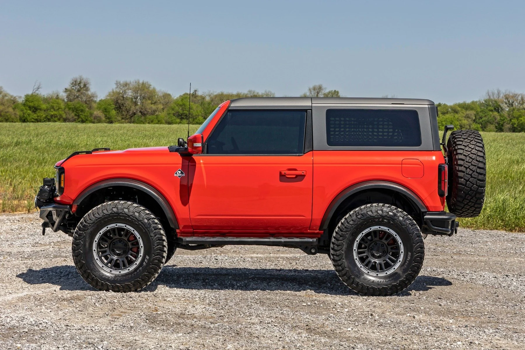 Rough Country BA2 Running Boards Side Step Bars for Ford Bronco 2 Door 21-25 41008A - Image 6