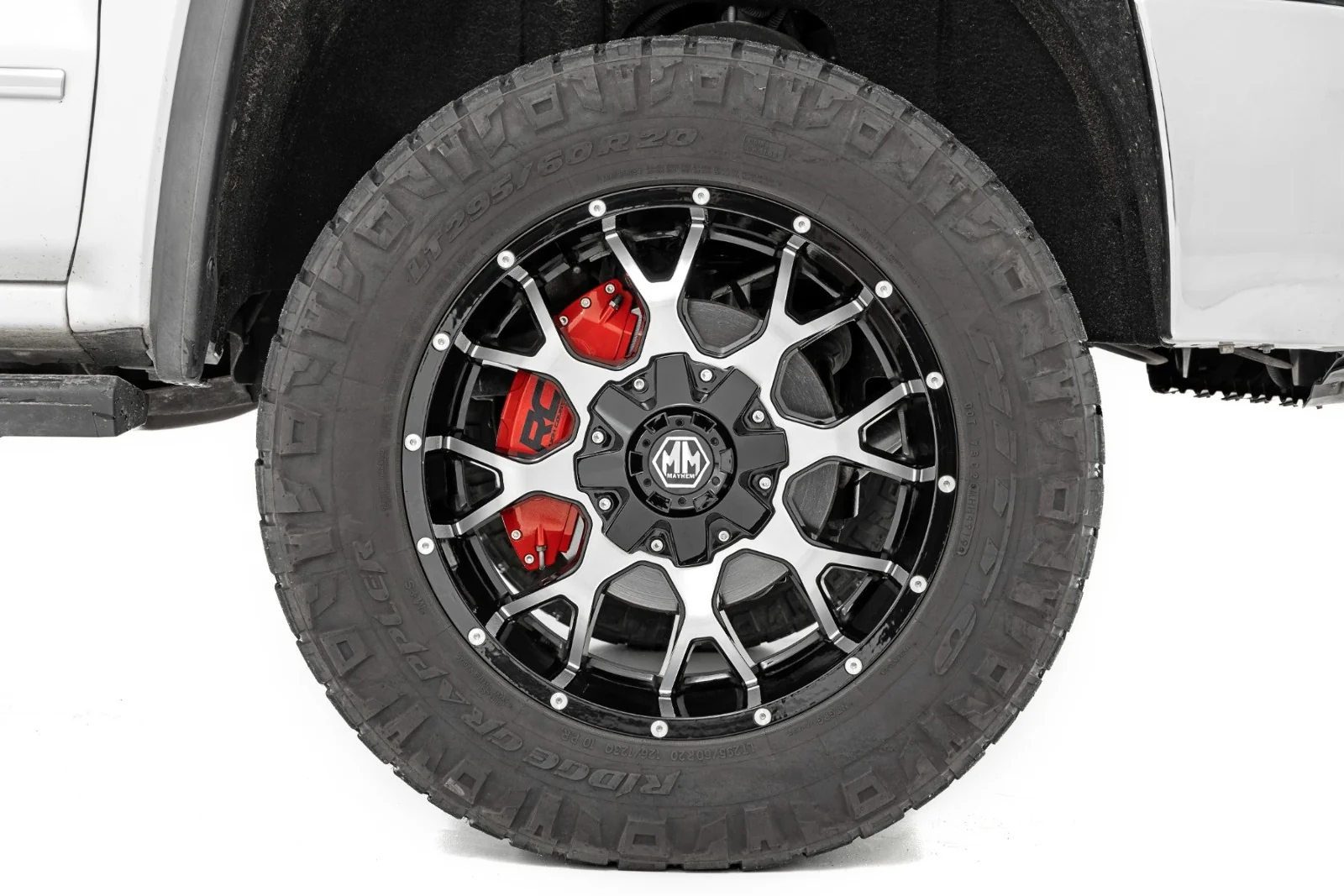 Rough Country Caliper Cover Red Chevy/GMC 1500 14-18 71100A - Image 4