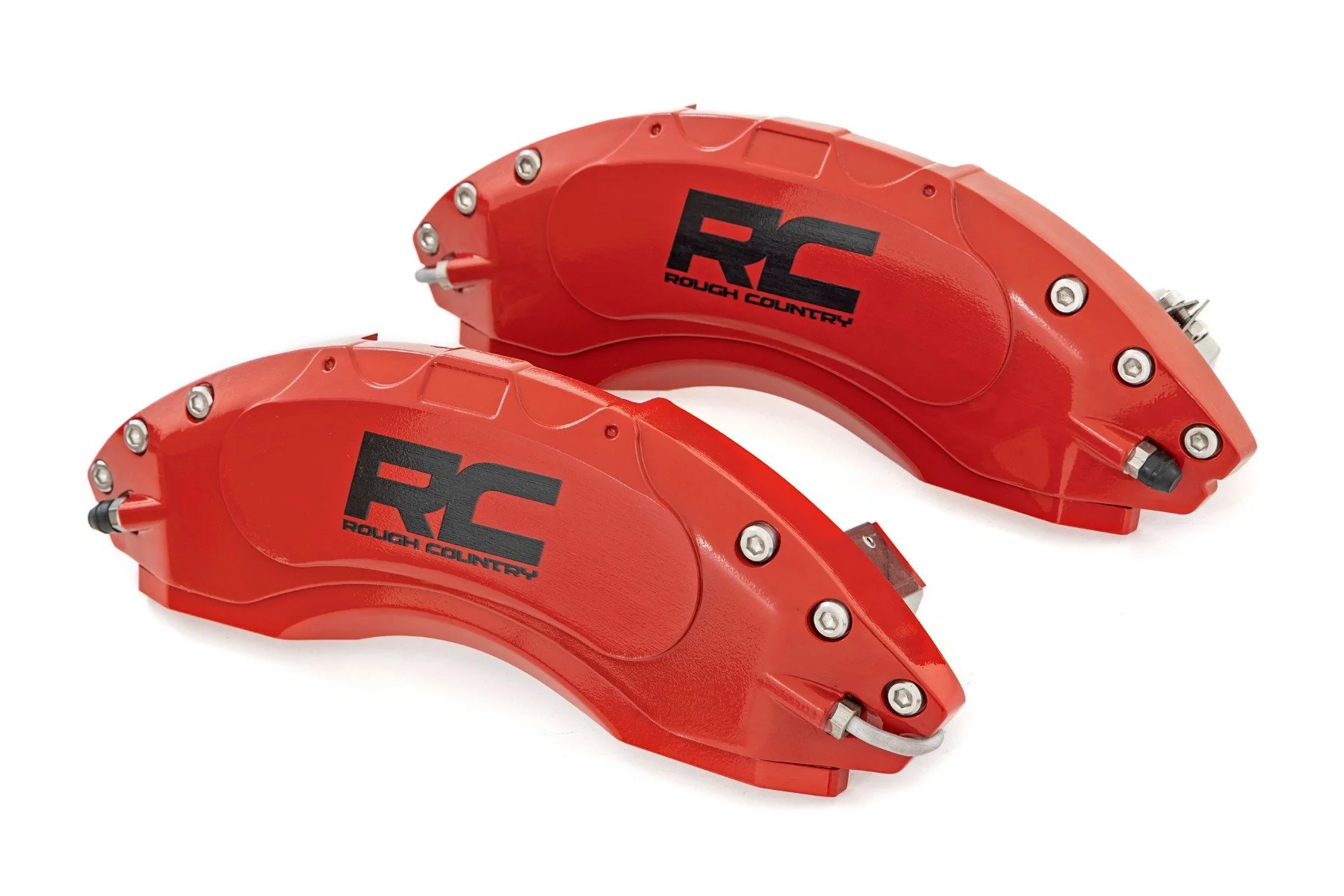 Rough Country Caliper Cover Red Ford F-150 2WD/4WD 2021-2023 71144A - Image 6