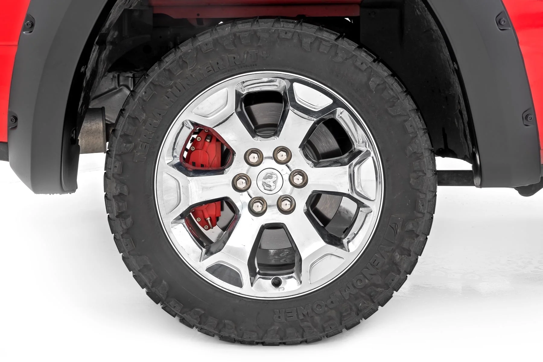 Rough Country Caliper Cover Red Ram 1500 2WD/4WD 2019-2023 71148A - Image 4