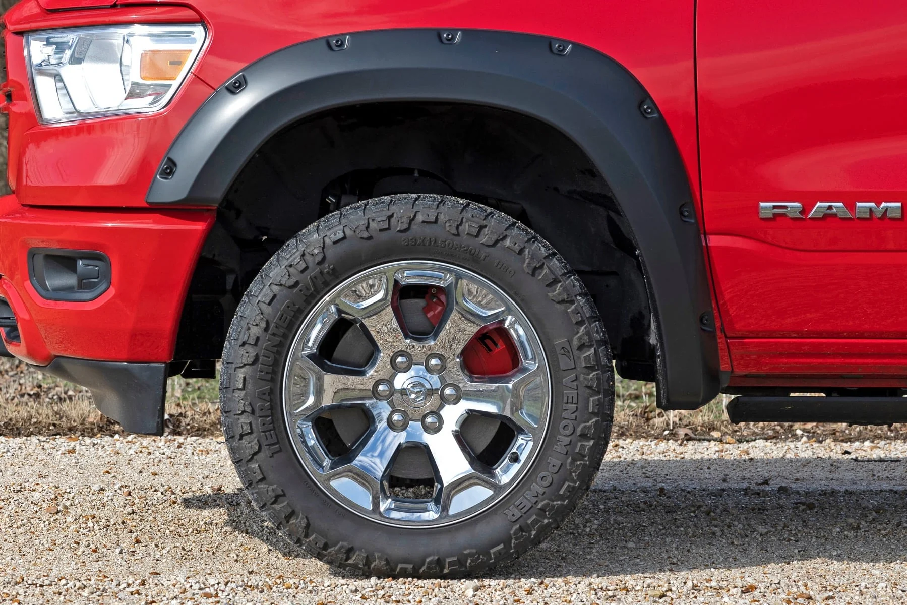 Rough Country Caliper Cover Red Ram 1500 2WD/4WD 2019-2023 71148A - Image 8