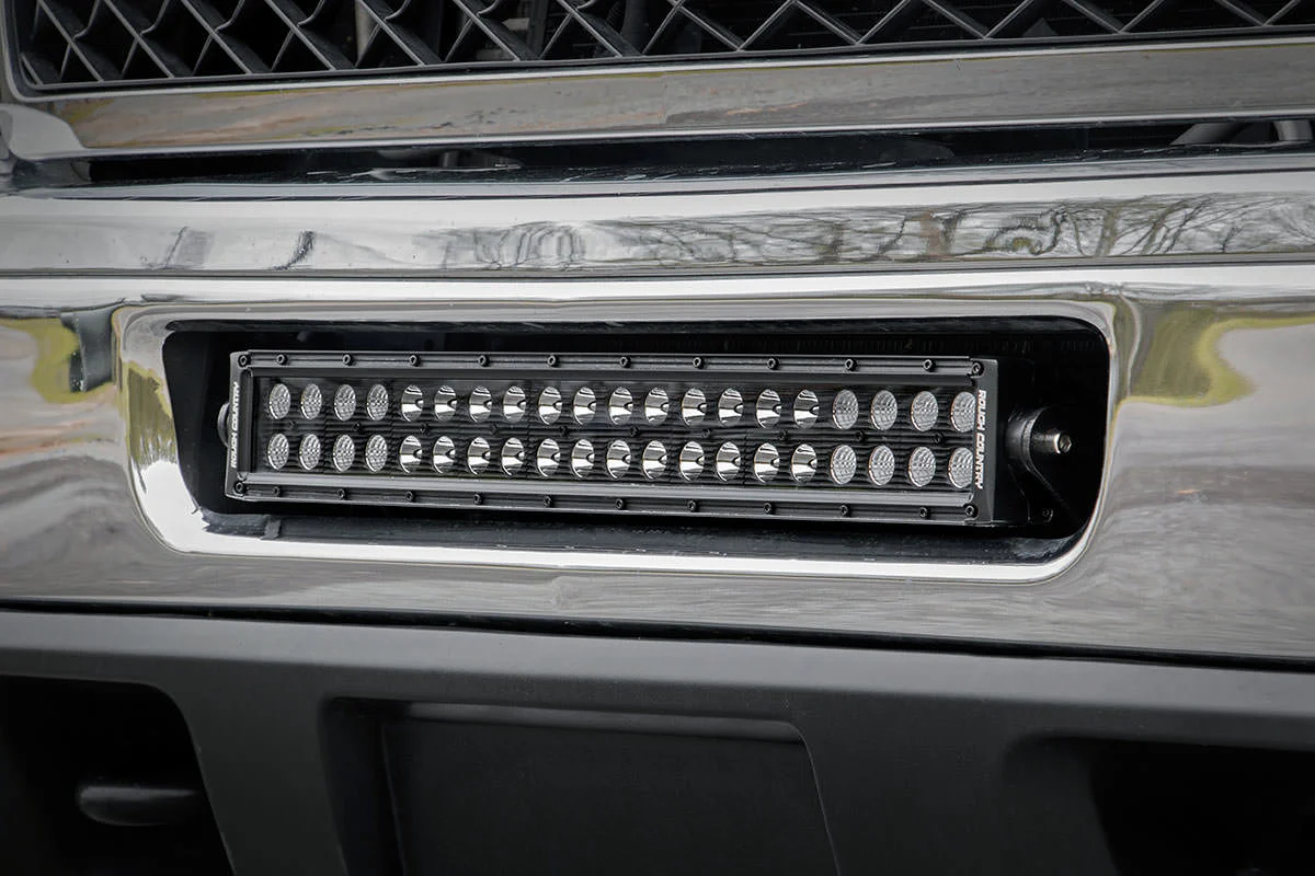 Rough Country Chevrolet 20-inch LED Light Bar Hidden Bumper Mounts 11-14 2500HD 70522