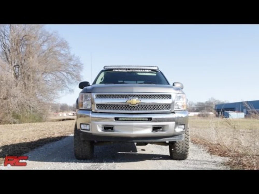 Rough Country Chevrolet 20-inch Single Row Light Bar Bumper Mount (No Light) 70523 - Image 3