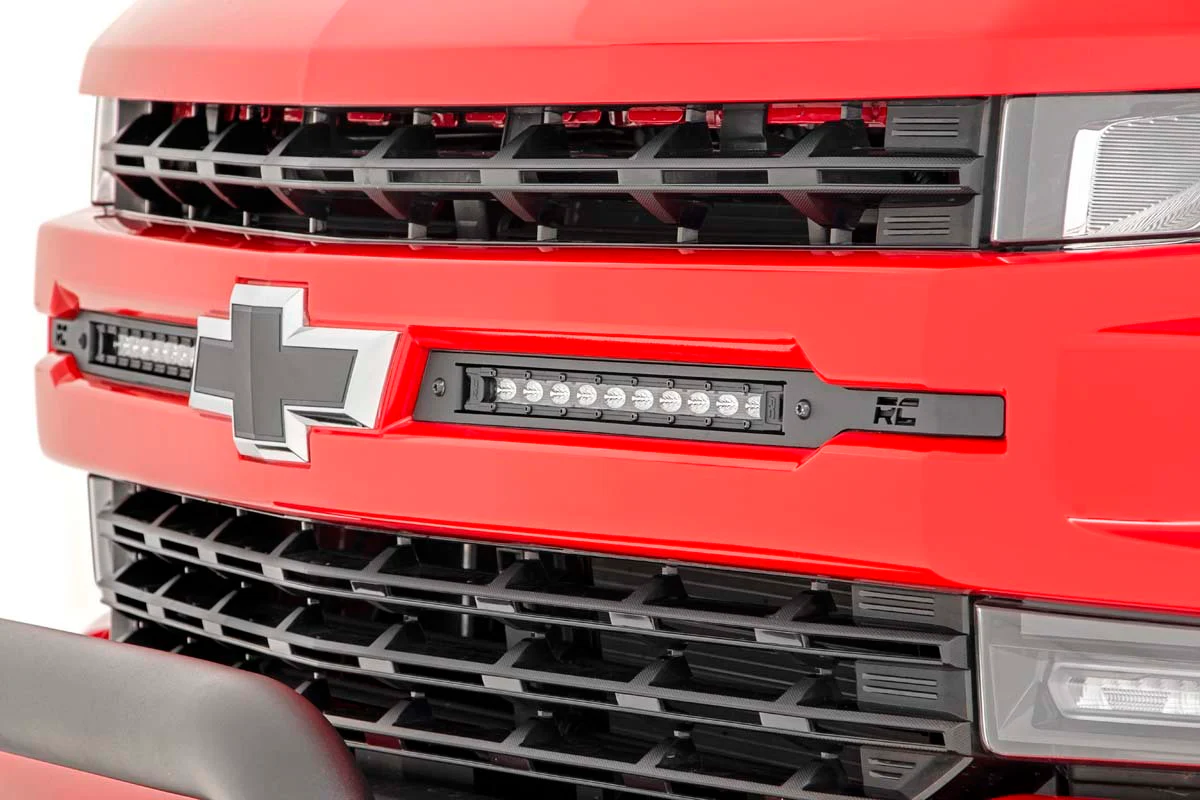 Rough Country Chevy Dual 10in LED Grille Kit Chrome Series 19-22 Silverado 1500 70818 - Image 4