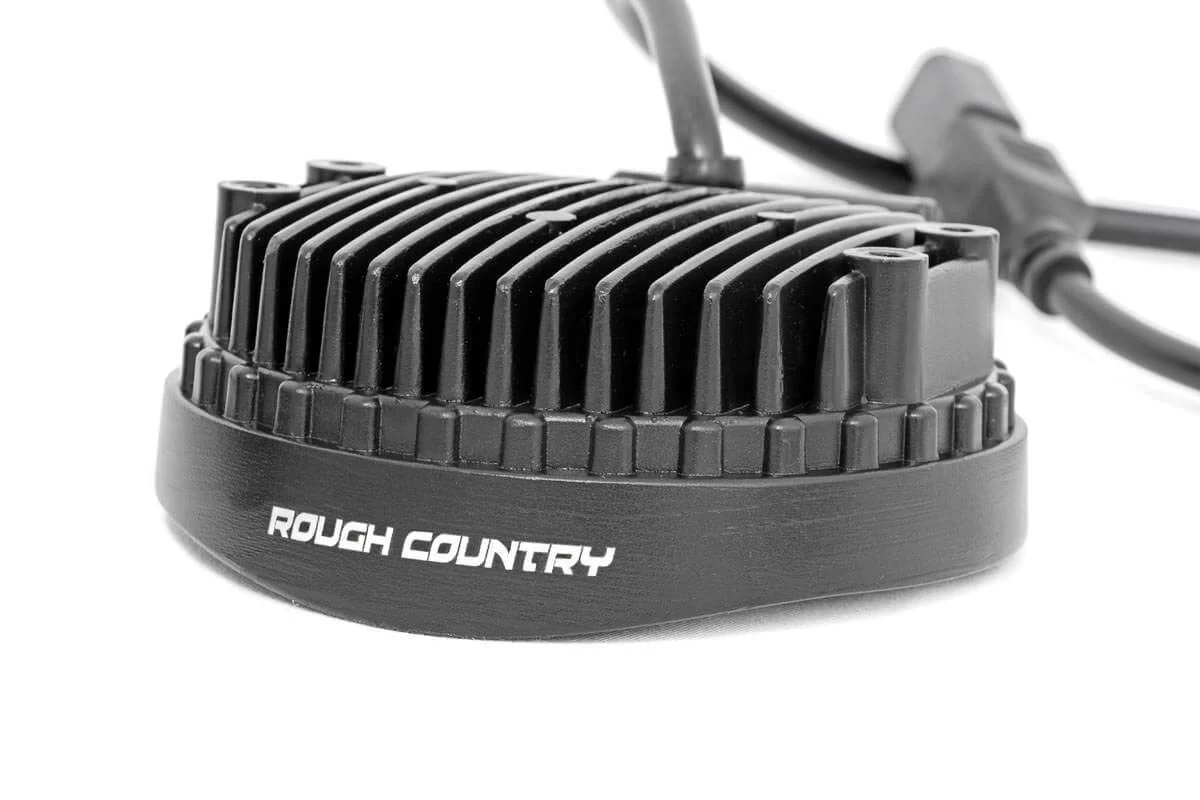 Rough Country Chrome Series LED Light Pair 4 Inch Round - 70804 - Image 2